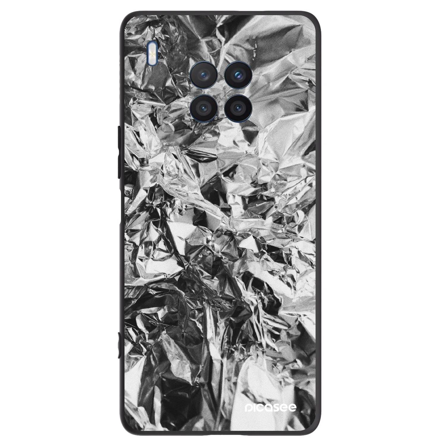 Picasee husă neagră din silicon pentru Honor 50 Lite - Chrome