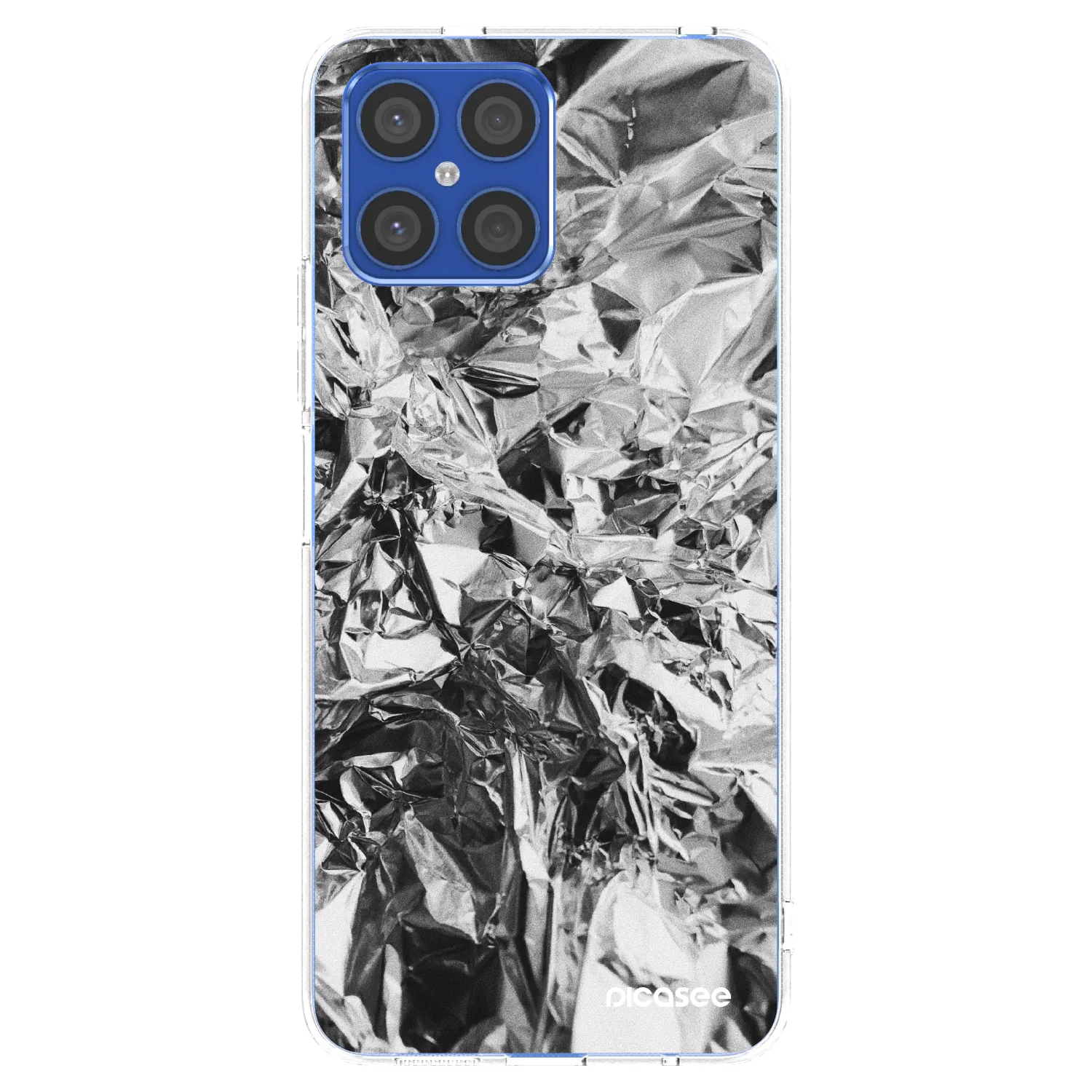 Picasee husă transparentă din silicon pentru Honor X8 4G - Chrome