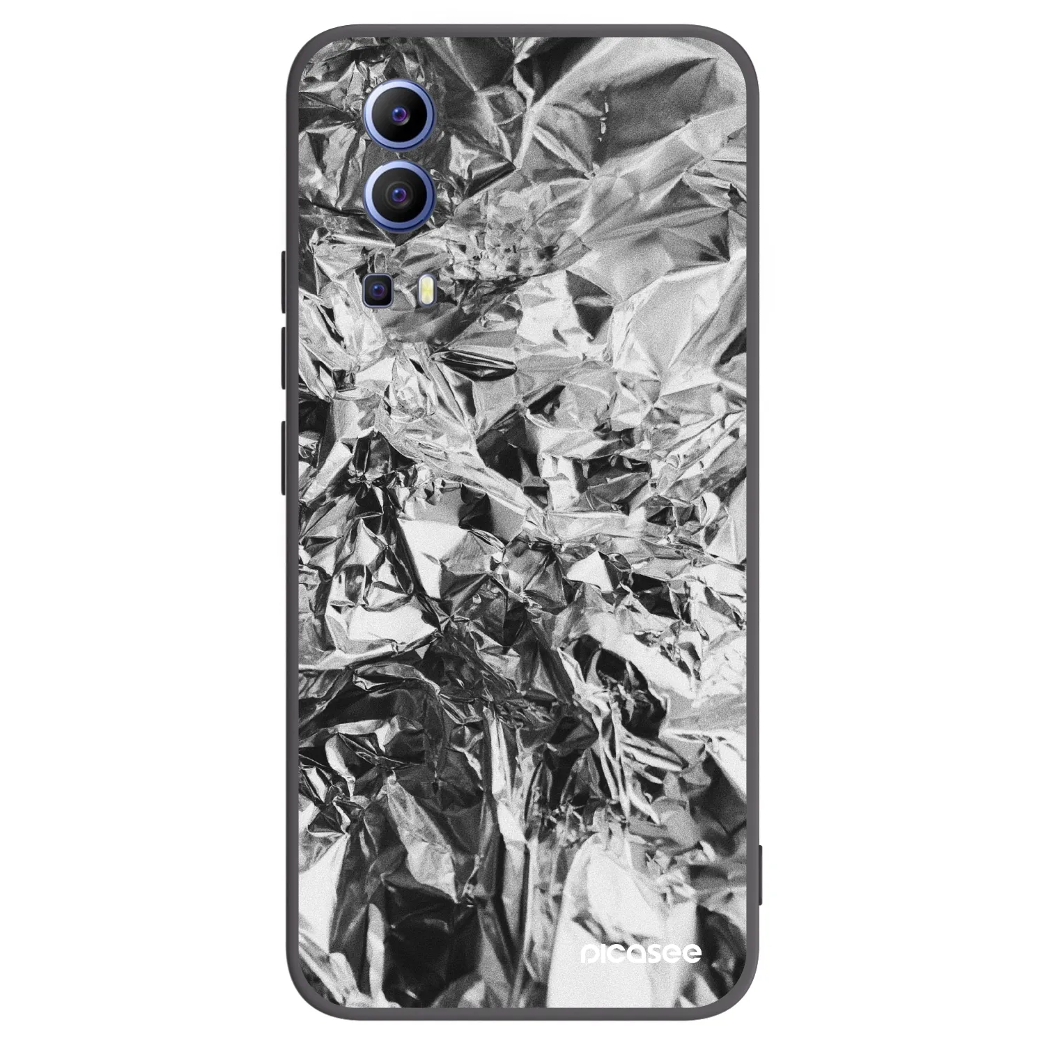 Picasee husă neagră din silicon pentru Vivo Y52 5G - Chrome