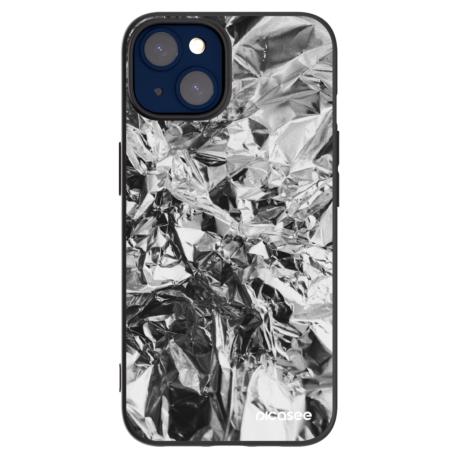 Picasee husă neagră din silicon pentru Apple iPhone 14 - Chrome