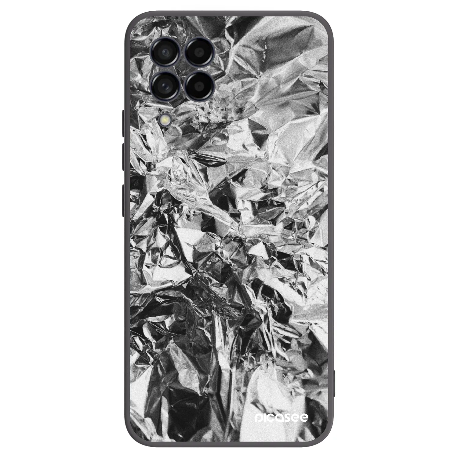 Picasee husă neagră din silicon pentru Samsung Galaxy M53 5G - Chrome