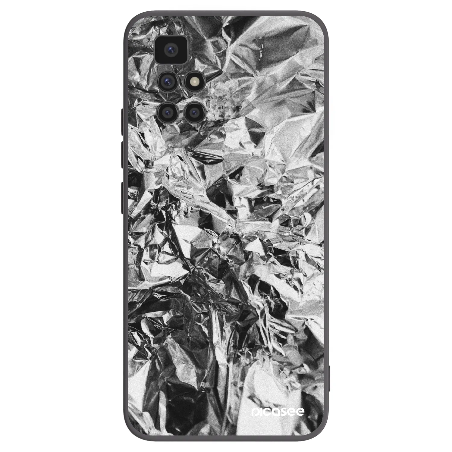 Picasee husă neagră din silicon pentru Xiaomi Redmi 10 (2022) - Chrome