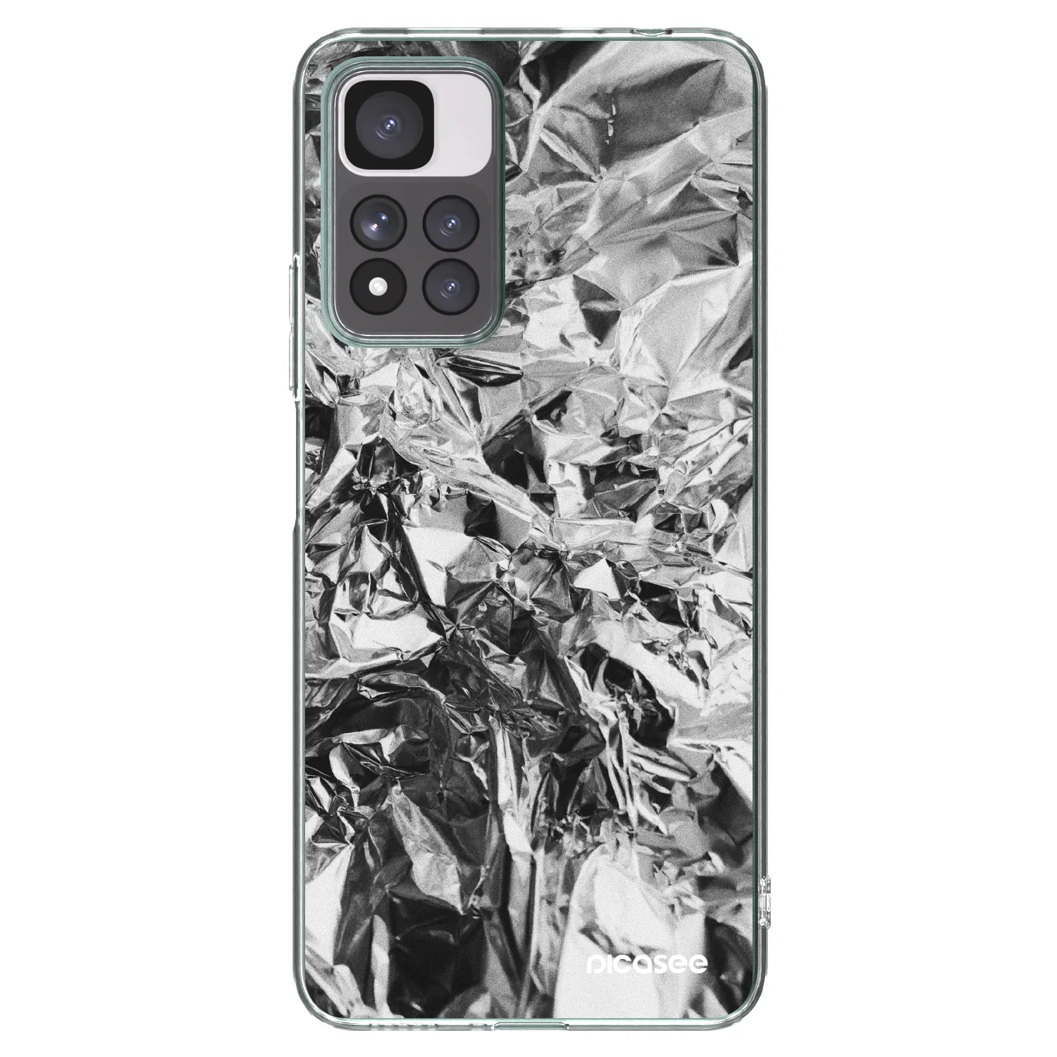 Picasee husă transparentă din silicon pentru Xiaomi Redmi Note 11 Pro+ 5G - Chrome