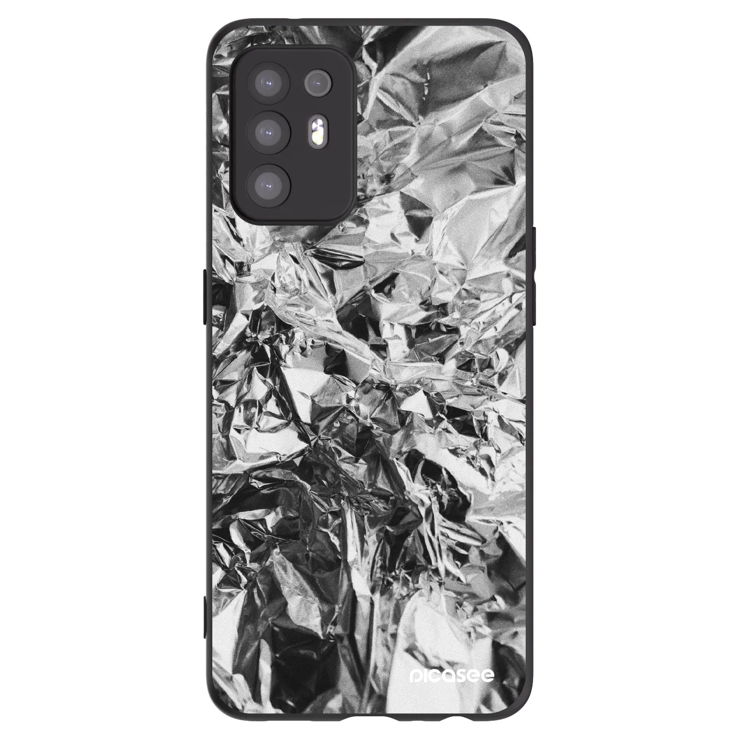 Picasee husă neagră din silicon pentru OPPO A94 5G - Chrome