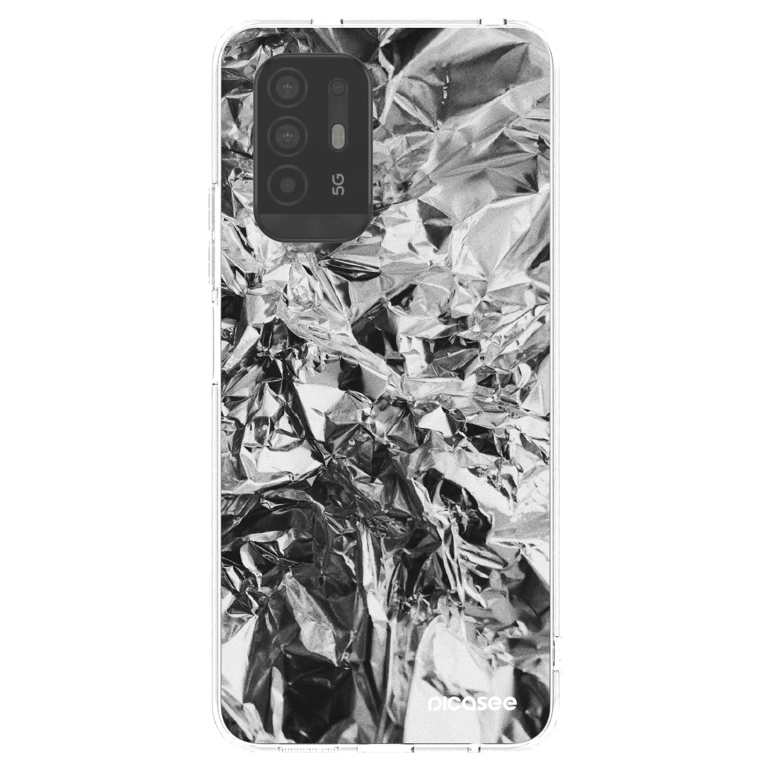 Picasee husă transparentă din silicon pentru OPPO A94 5G - Chrome