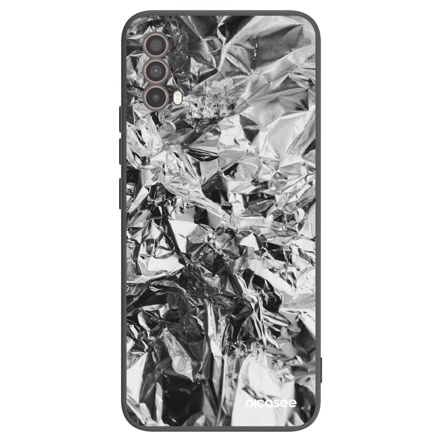 Picasee husă neagră din silicon pentru Motorola Moto E40 - Chrome