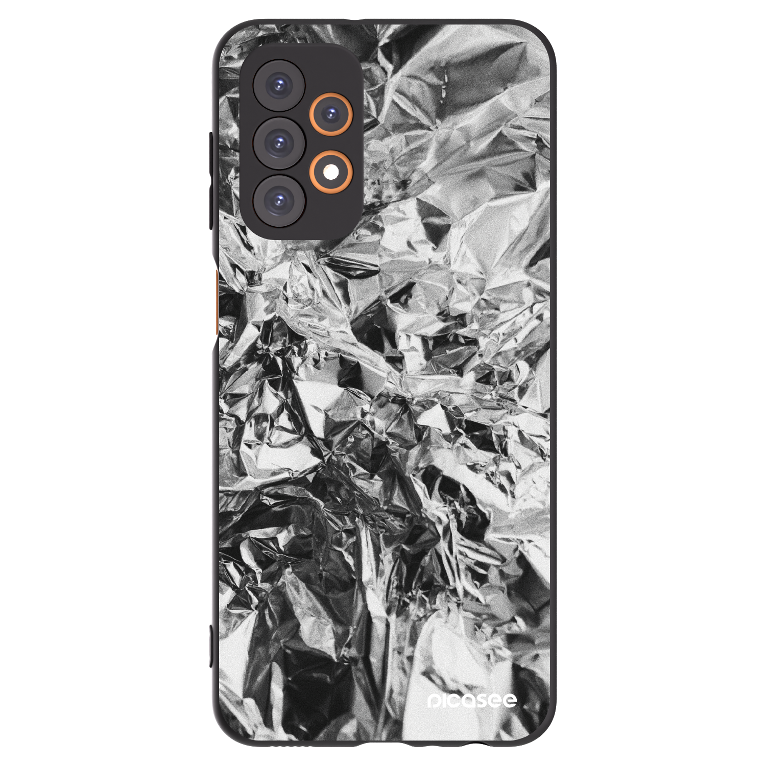 Picasee husă neagră din silicon pentru Samsung Galaxy A23 A236B 5G - Chrome
