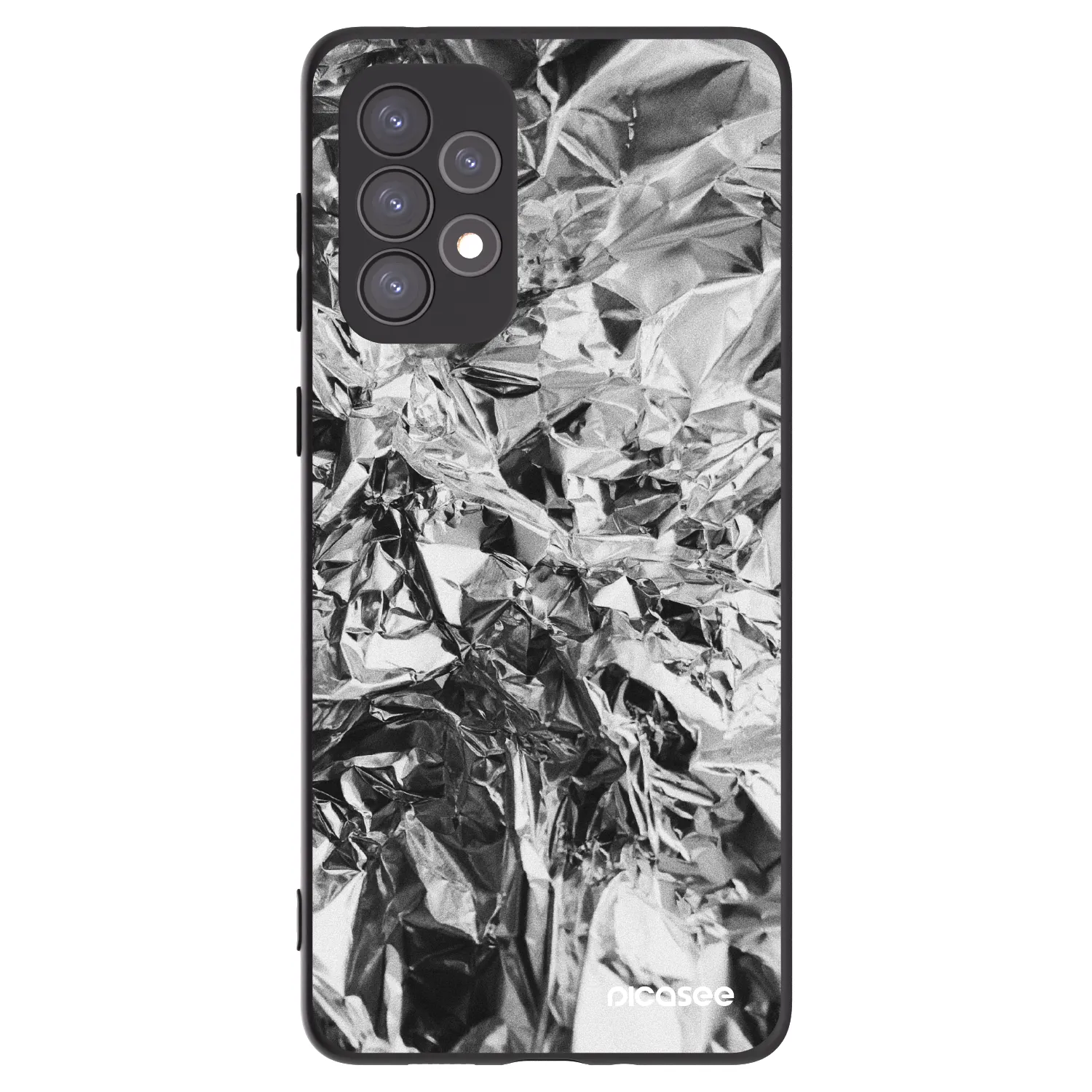 Picasee husă neagră din silicon pentru Samsung Galaxy A73 5G - Chrome