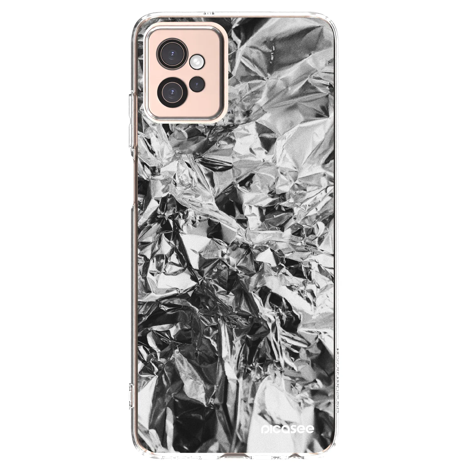 Picasee husă transparentă din silicon pentru Motorola Moto G32 - Chrome