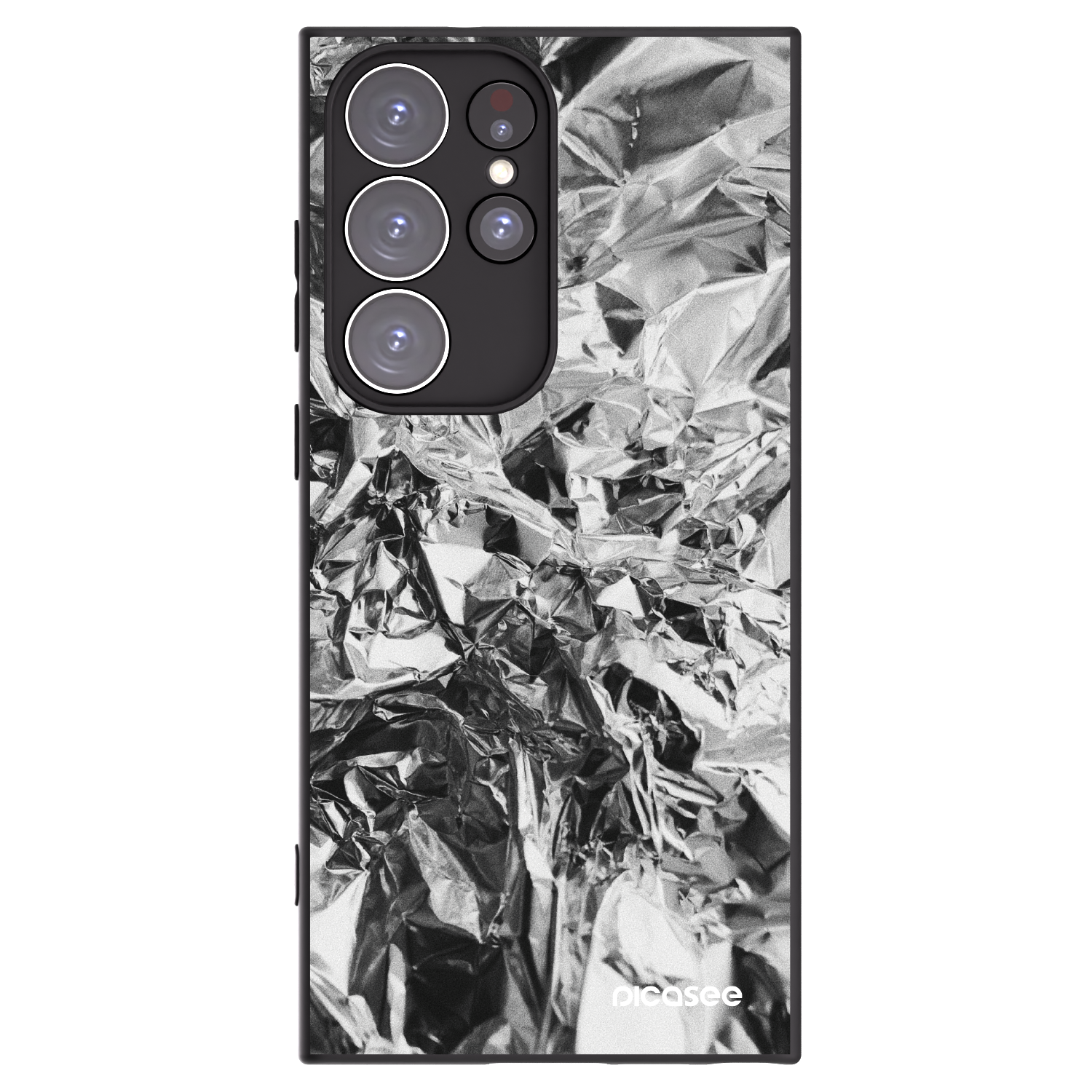 Picasee husă neagră din silicon pentru Samsung Galaxy S23 Ultra 5G - Chrome