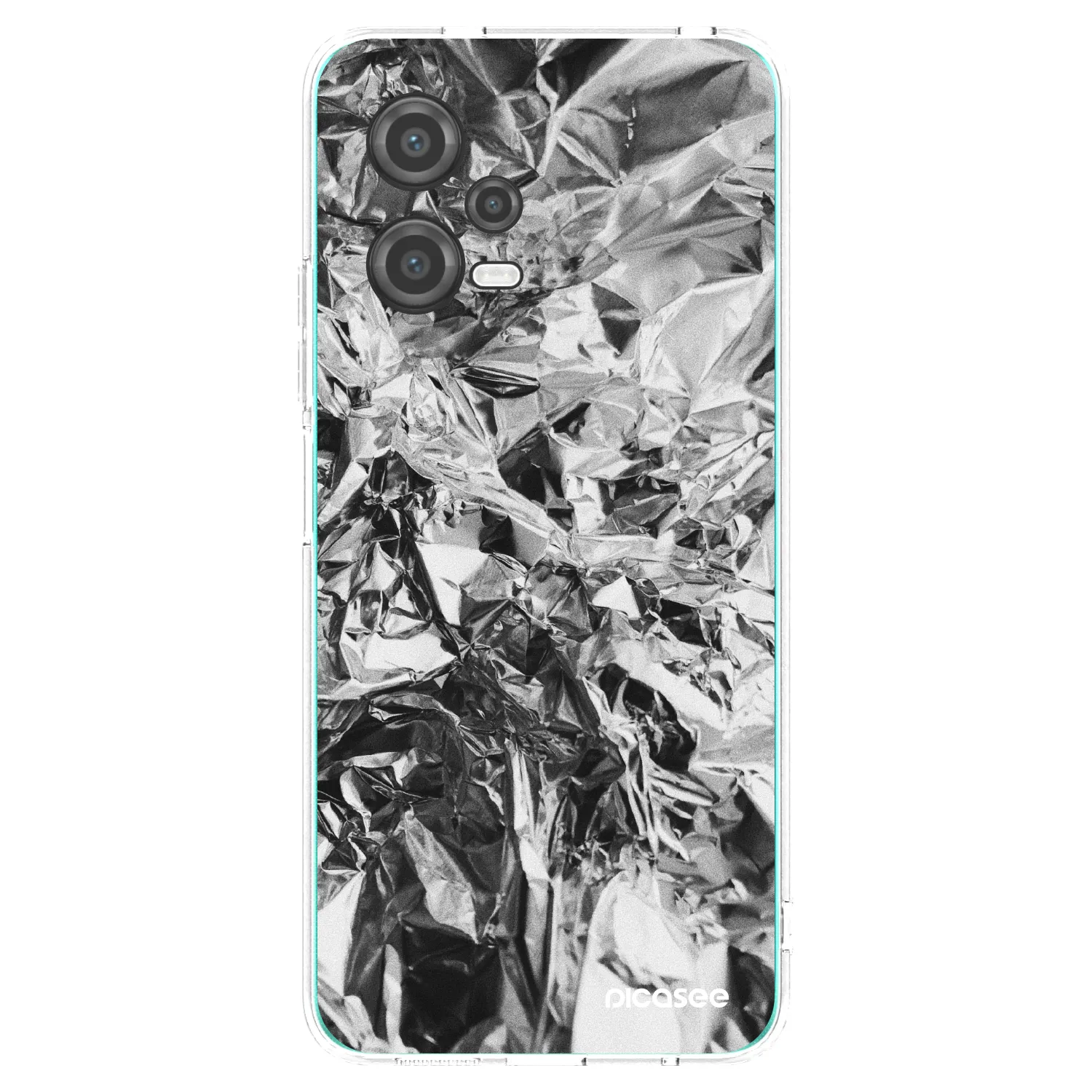 Picasee husă transparentă din silicon pentru Xiaomi Poco X5 - Chrome