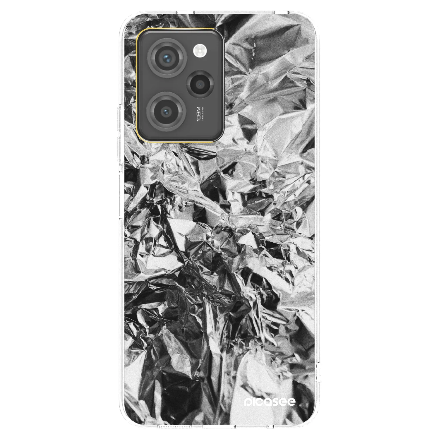 Picasee husă transparentă din silicon pentru Xiaomi Poco X5 Pro - Chrome