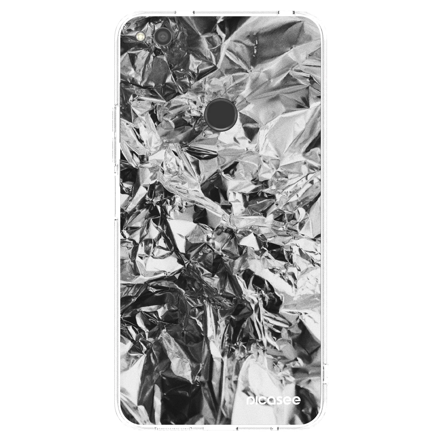 Picasee husă transparentă din silicon pentru Huawei P9 Lite 2017 - Chrome