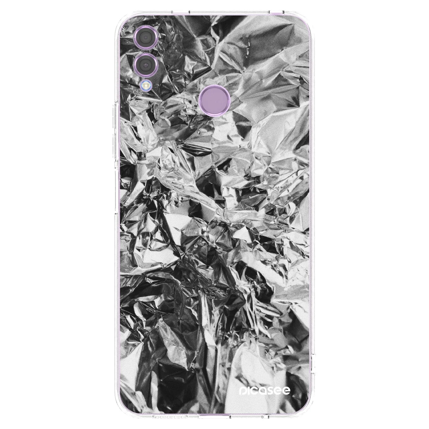 Picasee husă transparentă din silicon pentru Honor 8X - Chrome