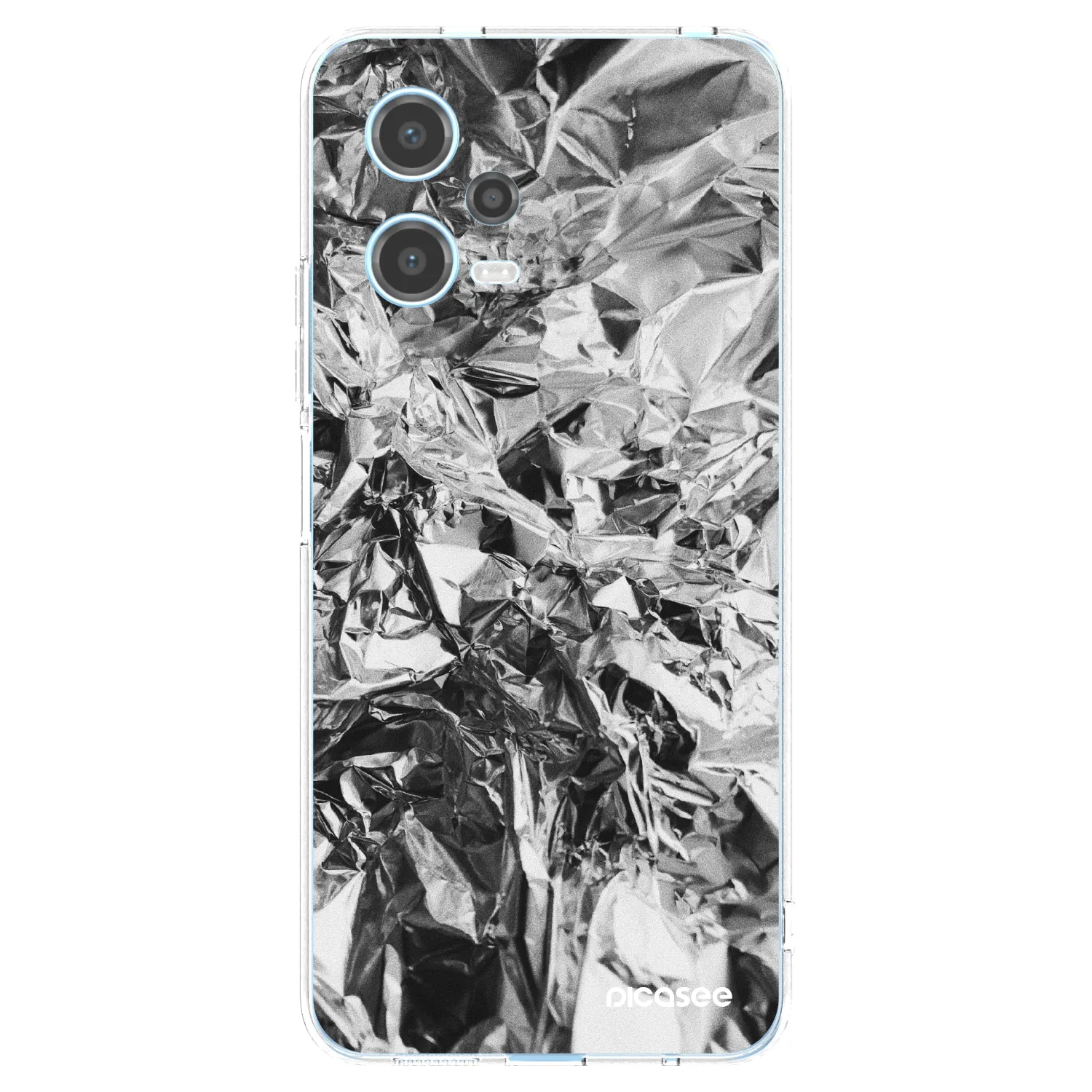 Picasee husă transparentă din silicon pentru Xiaomi Redmi Note 12 5G - Chrome