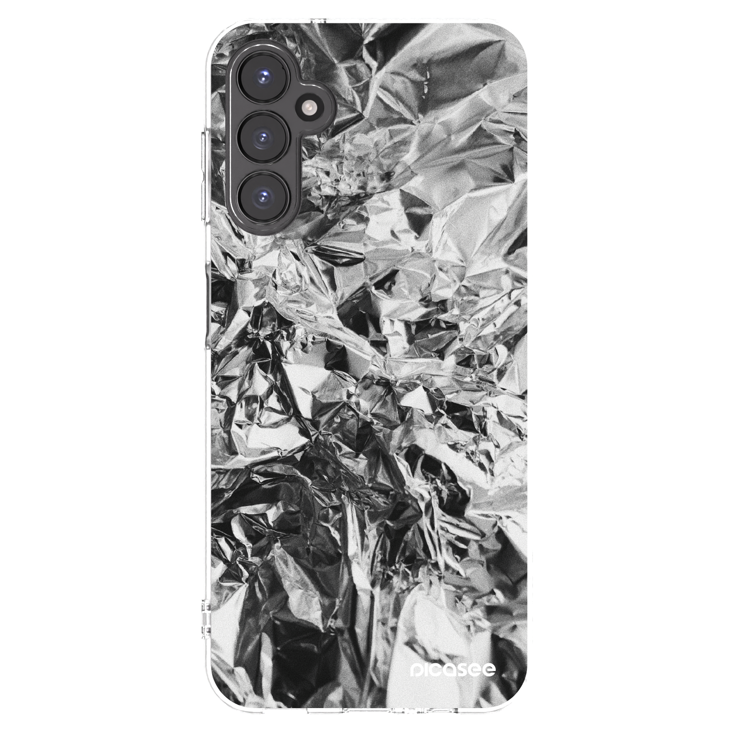 Picasee husă transparentă din silicon pentru Samsung Galaxy A14 4G A145R - Chrome
