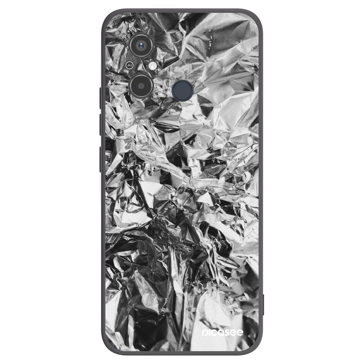 Picasee husă neagră din silicon pentru Xiaomi Redmi 12C - Chrome