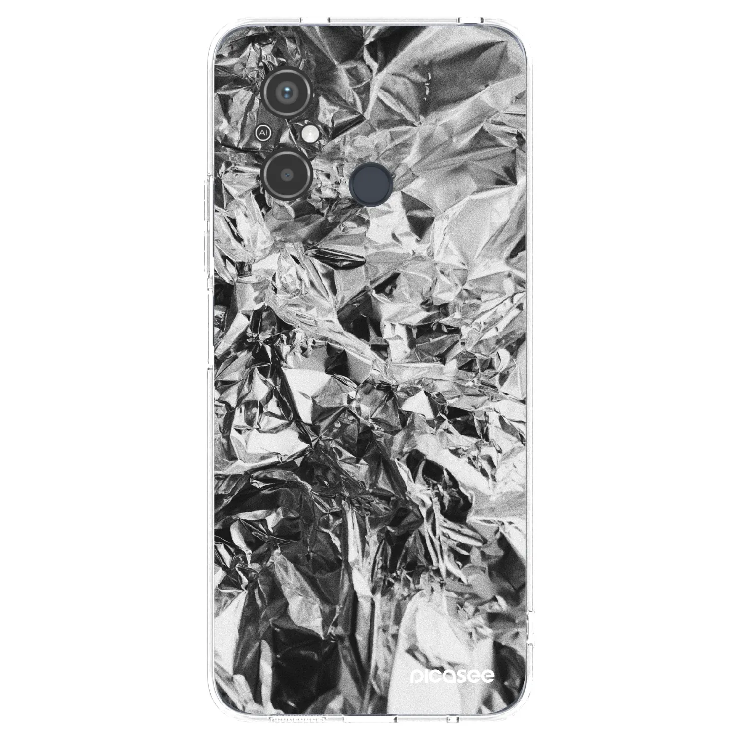 Picasee husă transparentă din silicon pentru Xiaomi Redmi 12C - Chrome