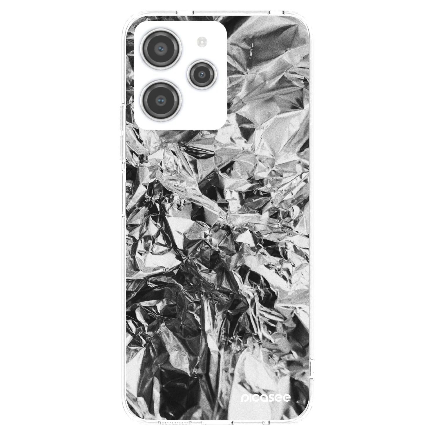 Picasee husă transparentă din silicon pentru Xiaomi Redmi 12 4G - Chrome