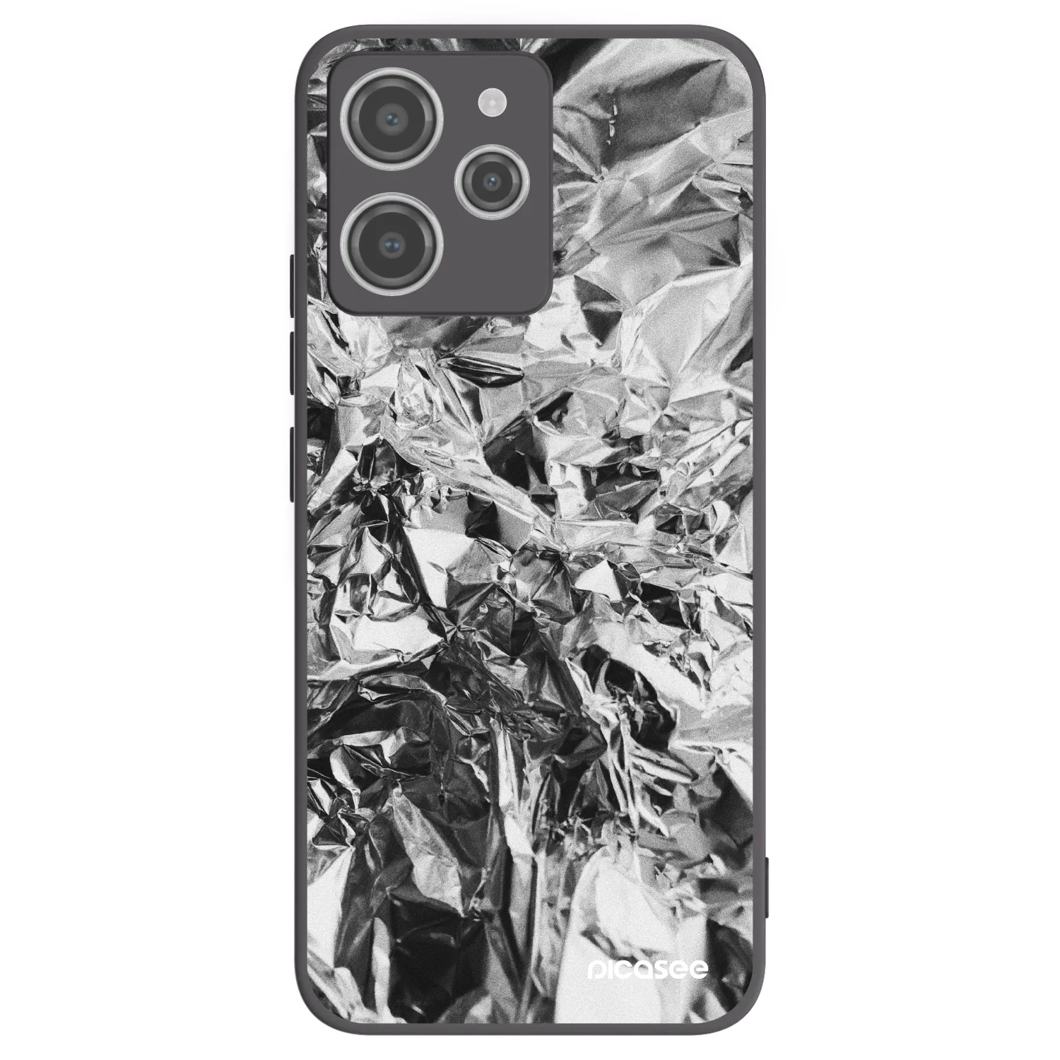 Picasee husă neagră din silicon pentru Xiaomi Redmi 12 4G - Chrome