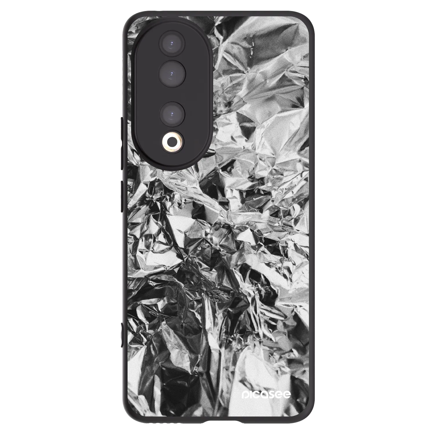 Picasee husă neagră din silicon pentru Honor 90 5G - Chrome