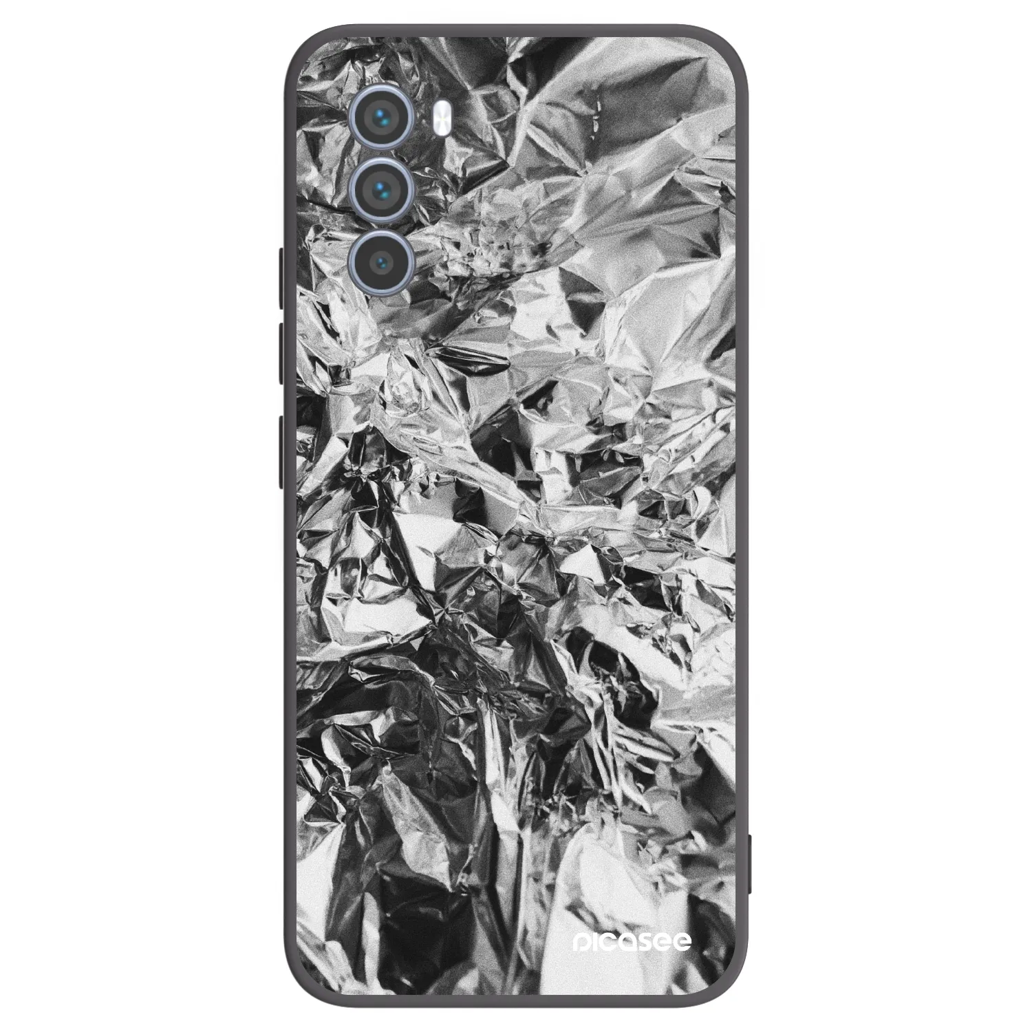 Picasee husă neagră din silicon pentru Motorola Moto G62 - Chrome