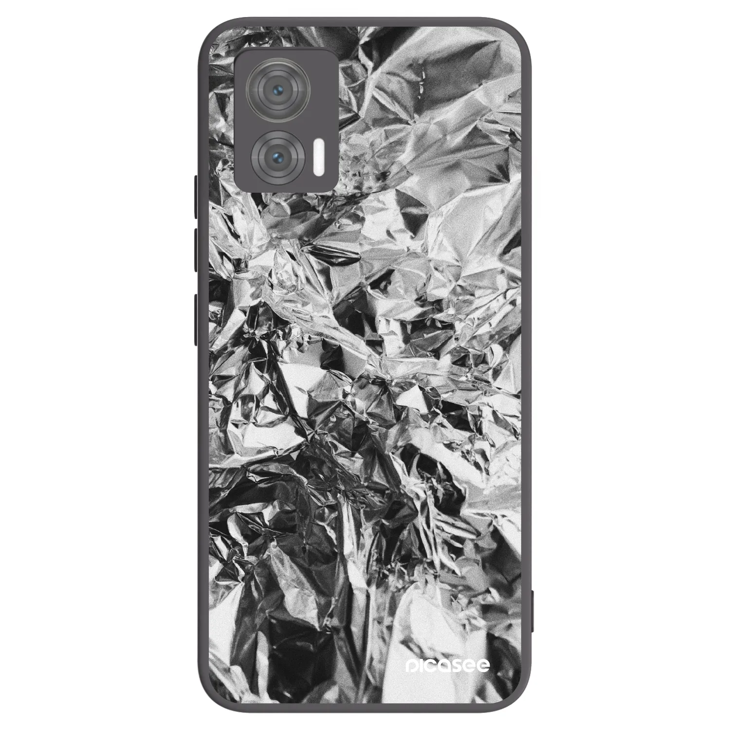 Picasee husă neagră din silicon pentru Motorola Edge 30 Neo - Chrome