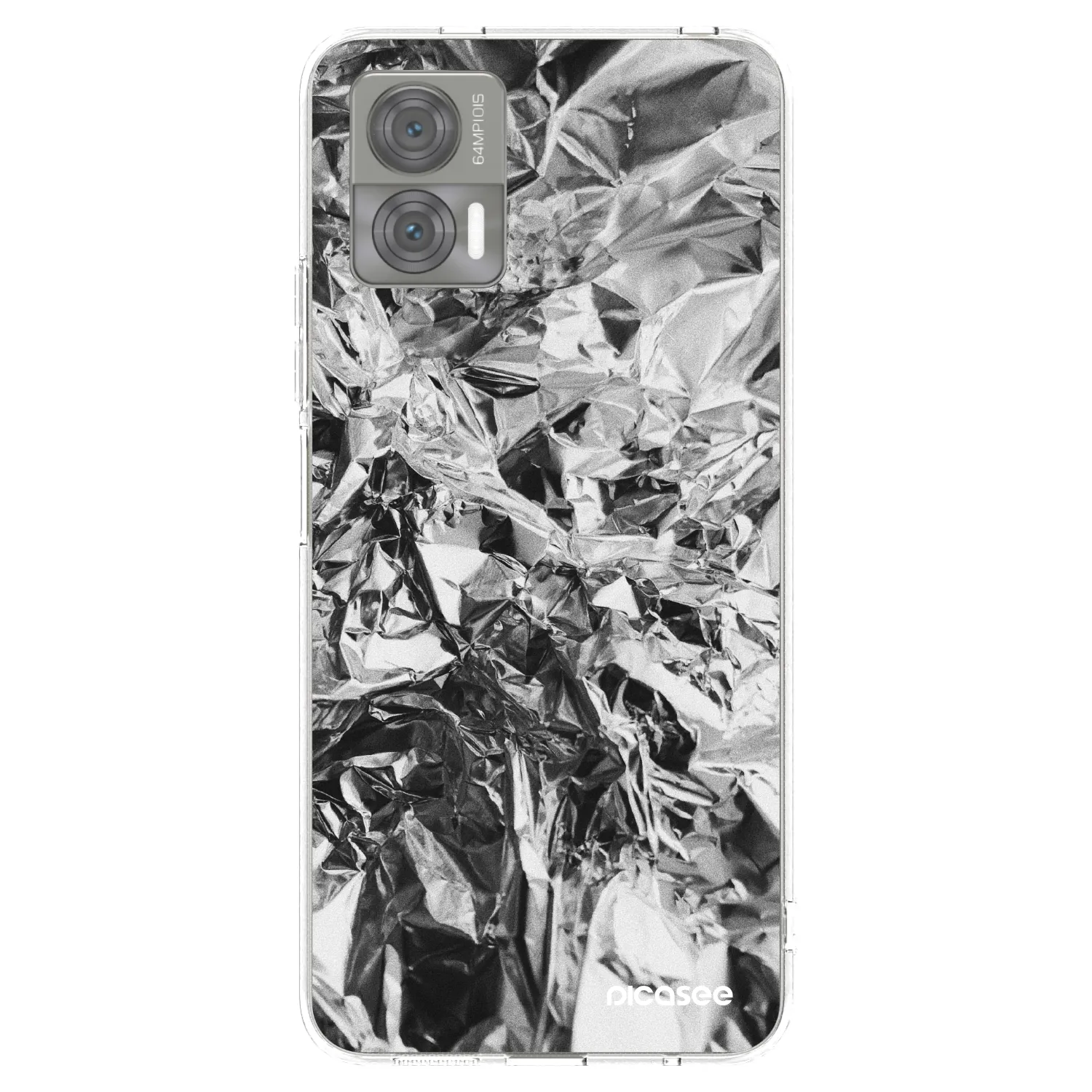Picasee husă transparentă din silicon pentru Motorola Edge 30 Neo - Chrome