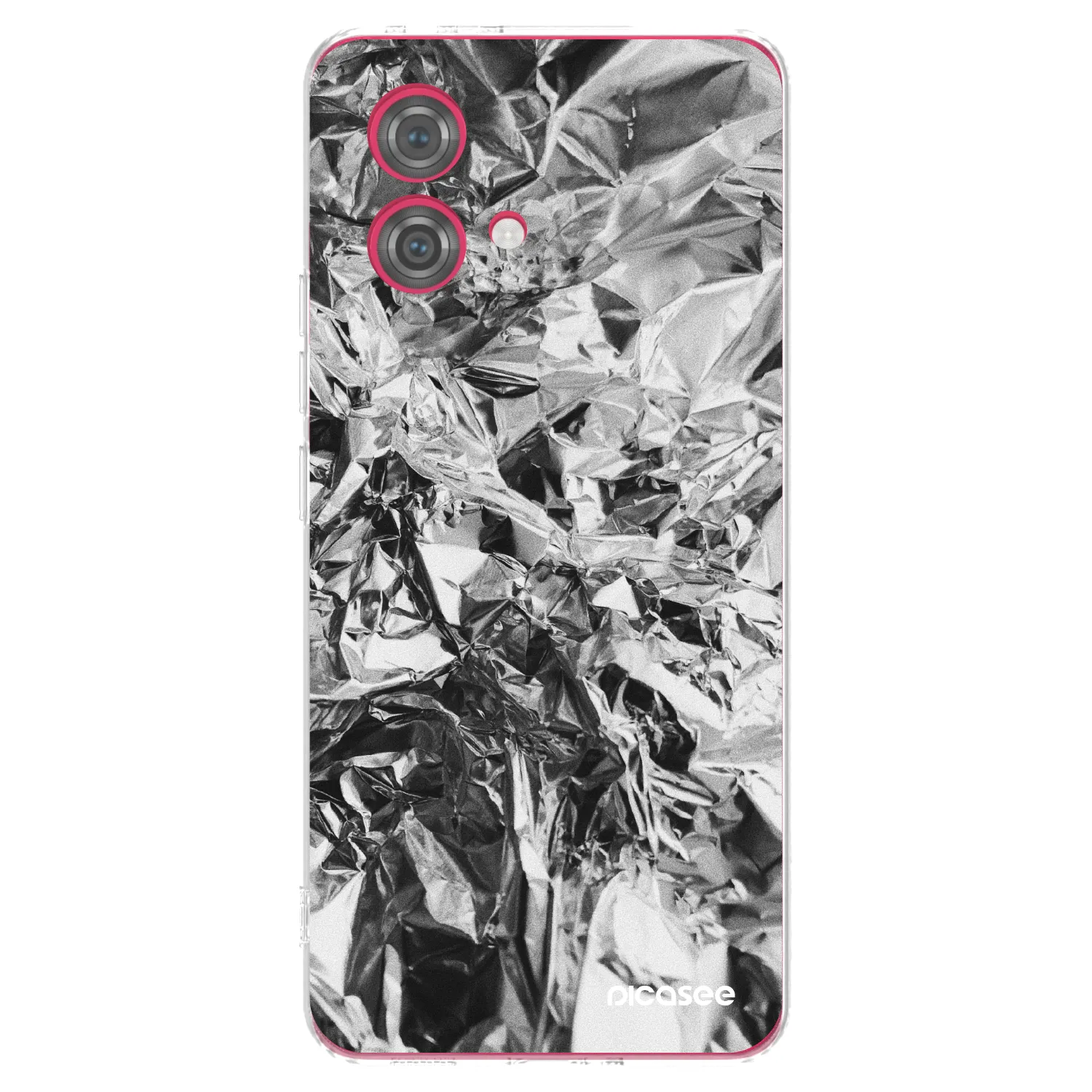 Picasee husă transparentă din silicon pentru Motorola Moto G84 5G - Chrome