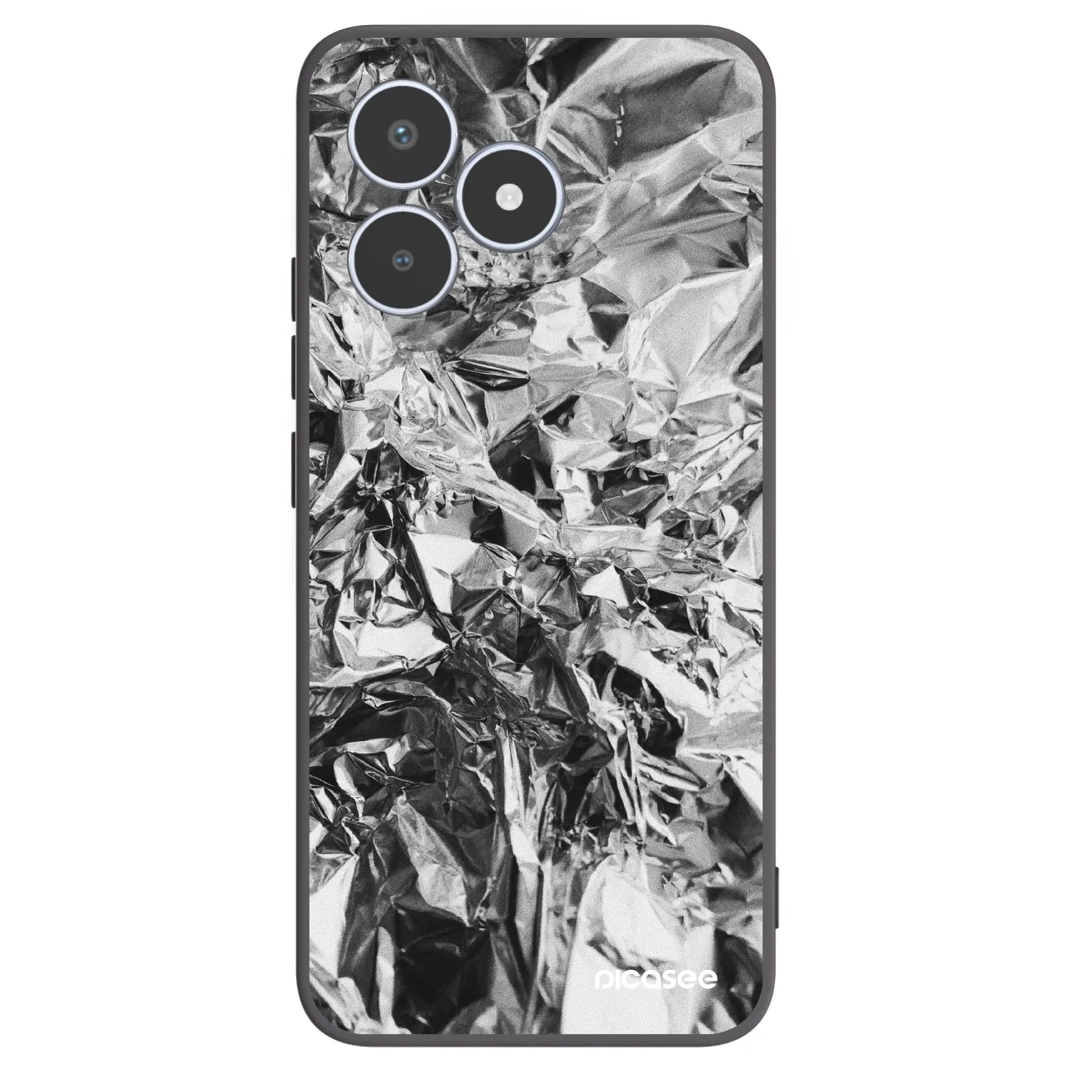 Picasee husă neagră din silicon pentru Realme C53 - Chrome
