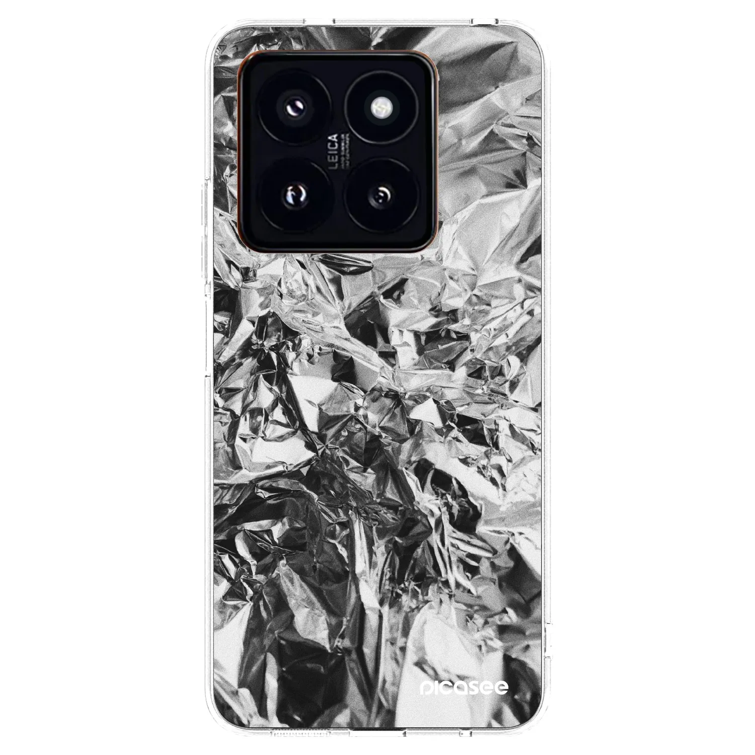 Picasee husă transparentă din silicon pentru Xiaomi 14 Pro - Chrome