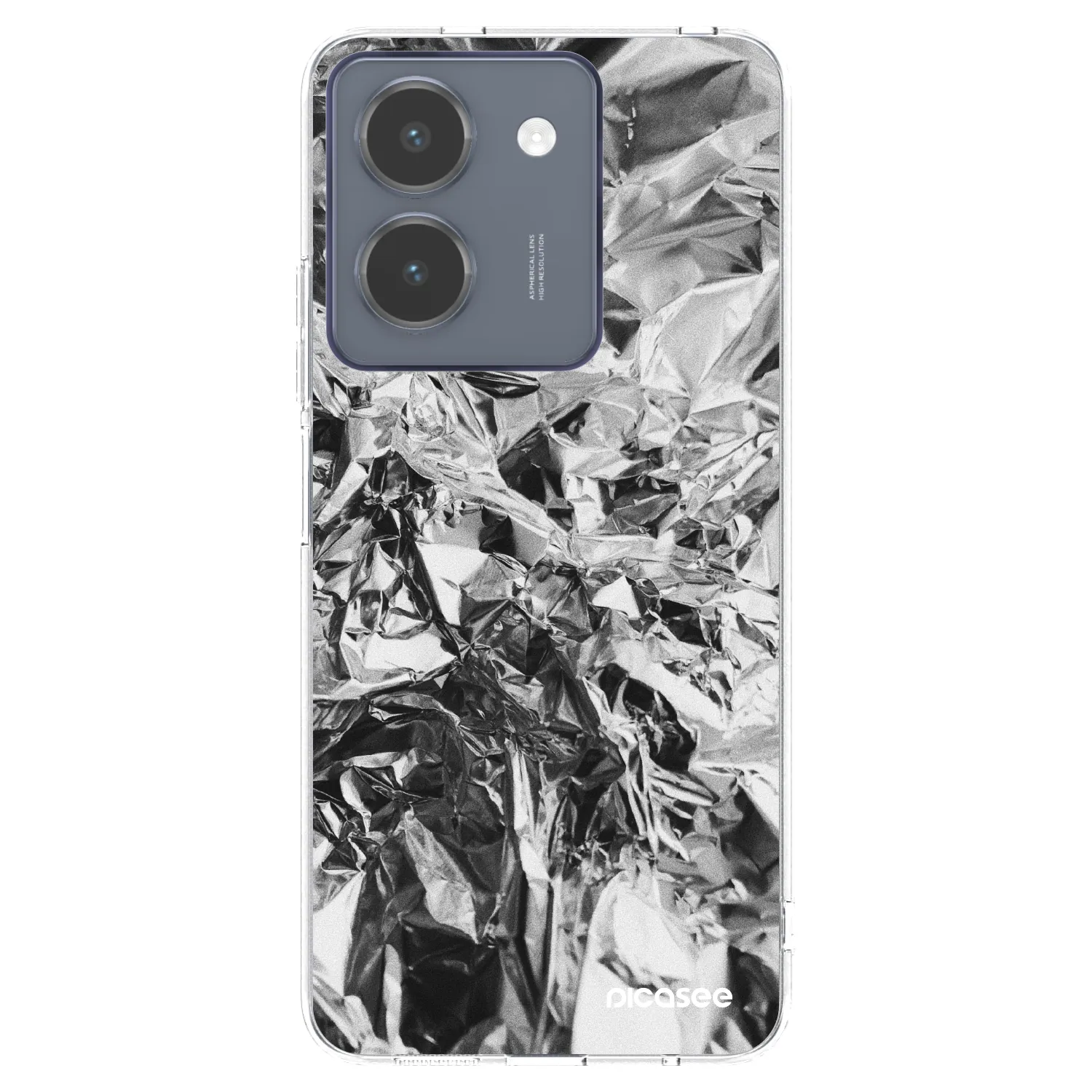 Picasee husă transparentă din silicon pentru Vivo Y36 4G - Chrome