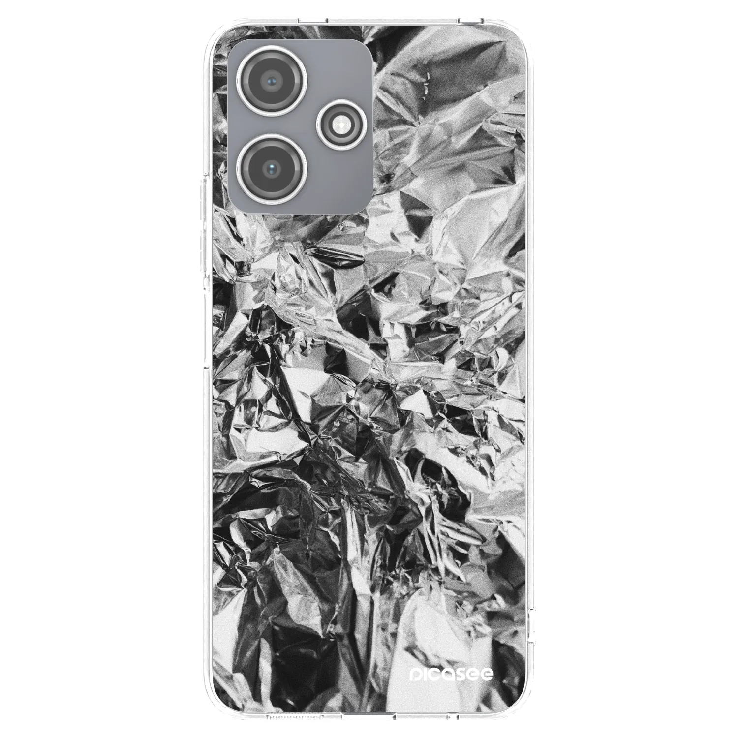 Picasee husă transparentă din silicon pentru Xiaomi Redmi 12 5G - Chrome