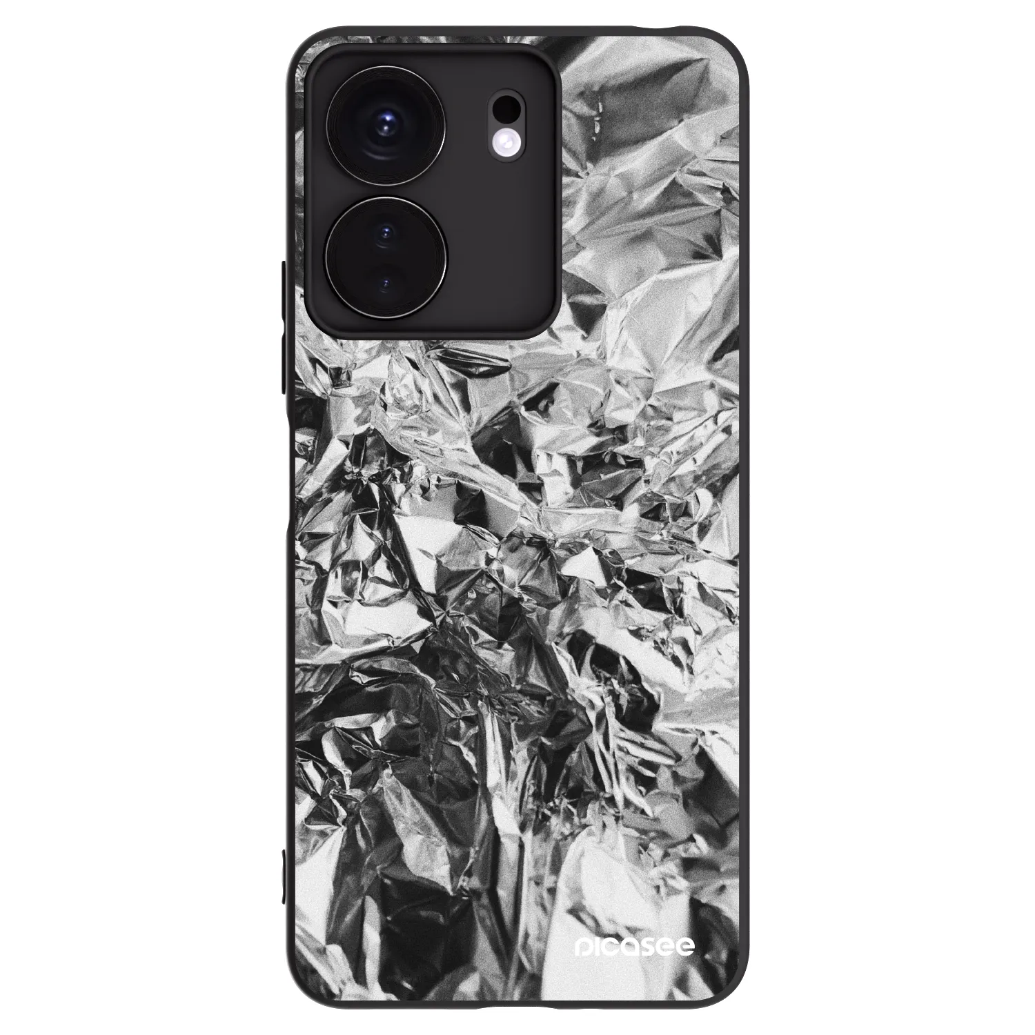 Picasee husă neagră din silicon pentru Xiaomi Redmi 13C 4G - Chrome