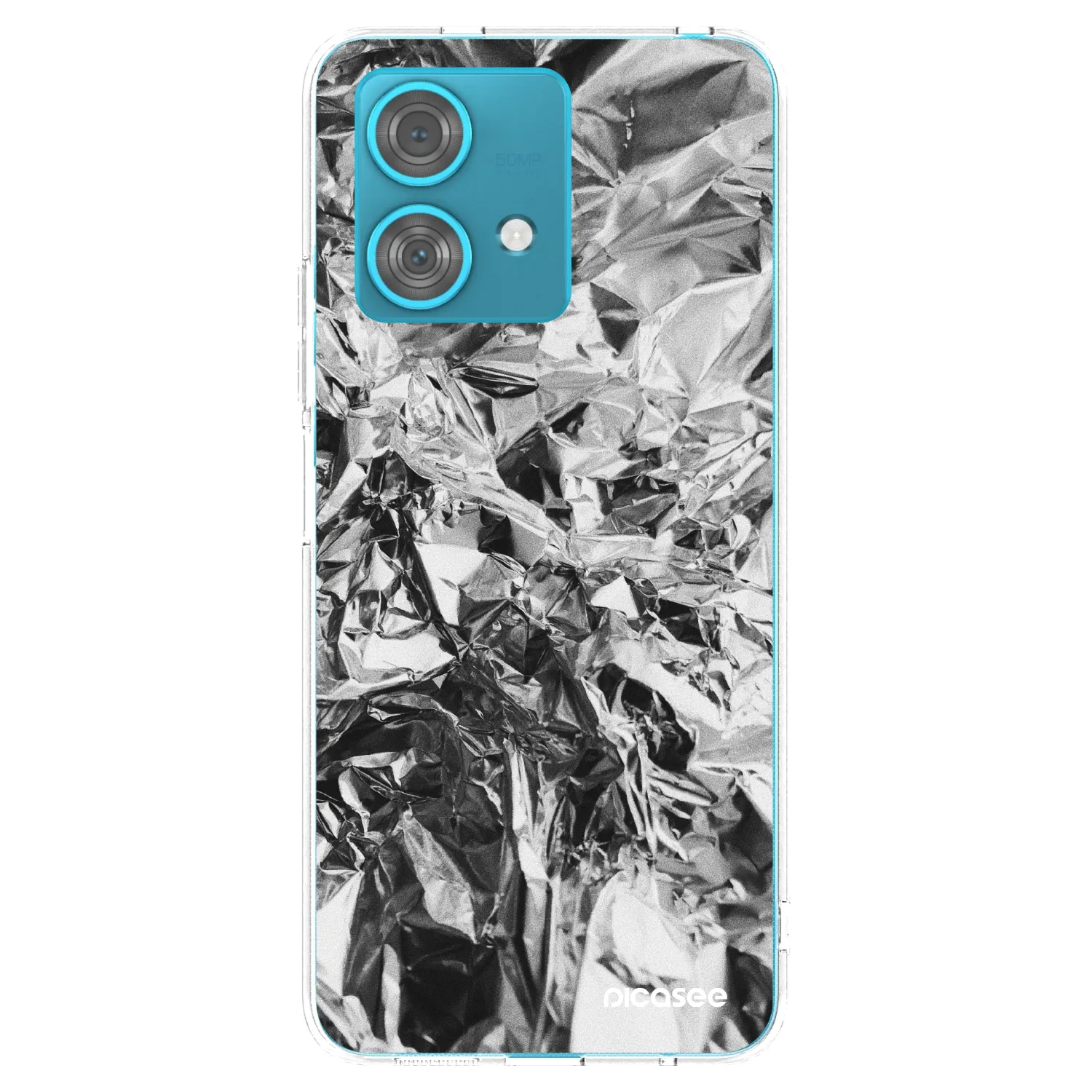 Picasee husă transparentă din silicon pentru Motorola Edge 40 Neo - Chrome