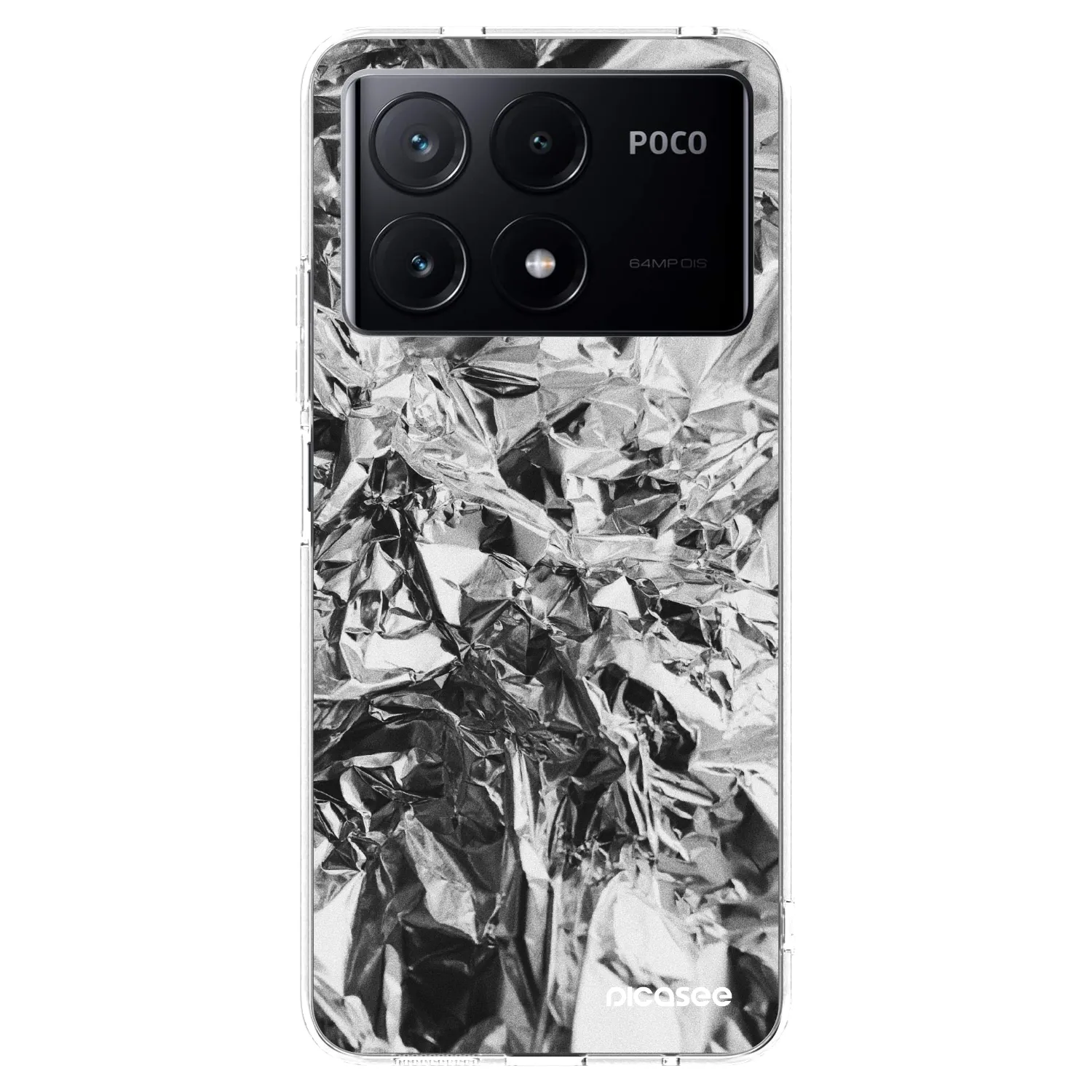 Picasee husă transparentă din silicon pentru Xiaomi Poco X6 Pro - Chrome