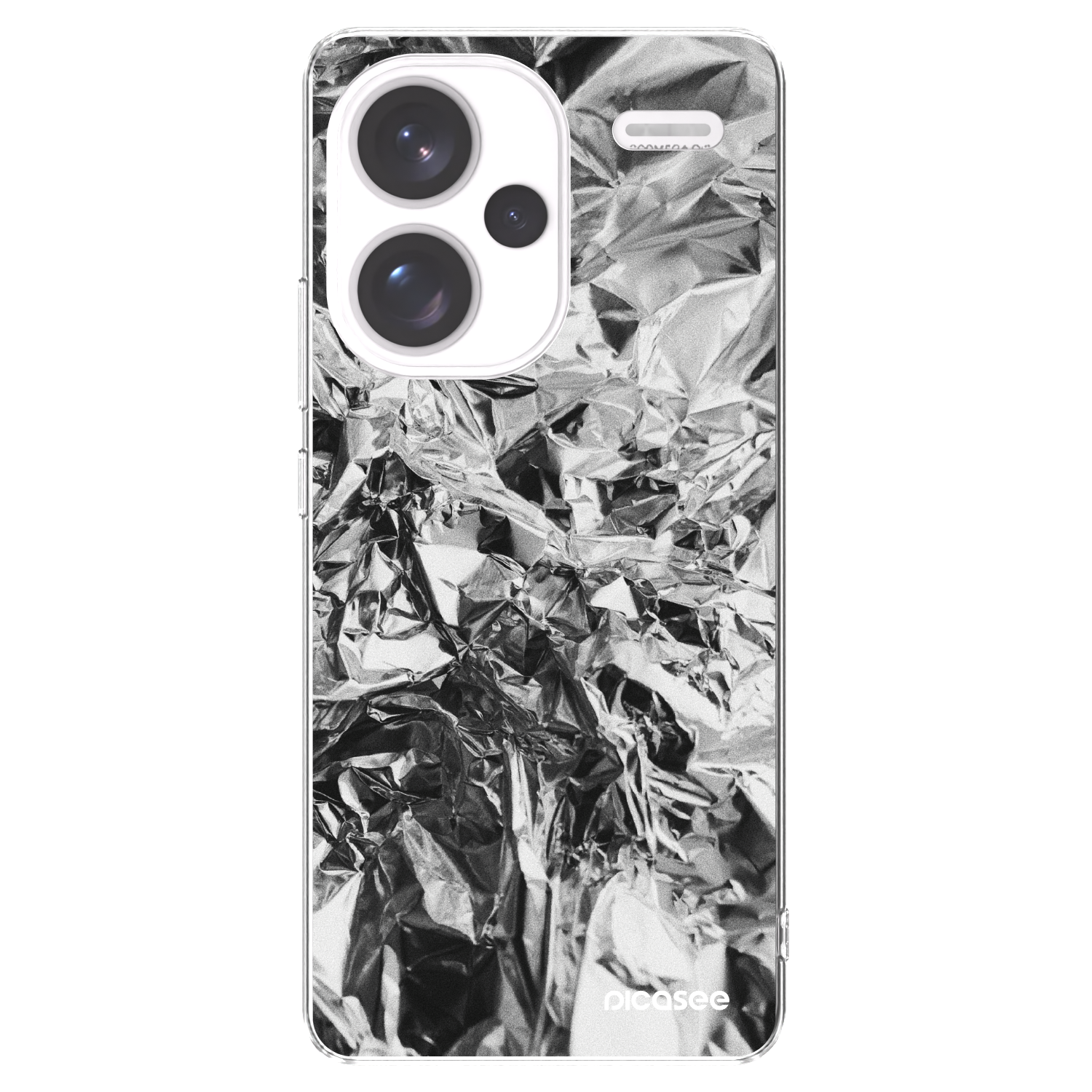 Picasee husă transparentă din silicon pentru Xiaomi Redmi Note 13 Pro+ 5G - Chrome