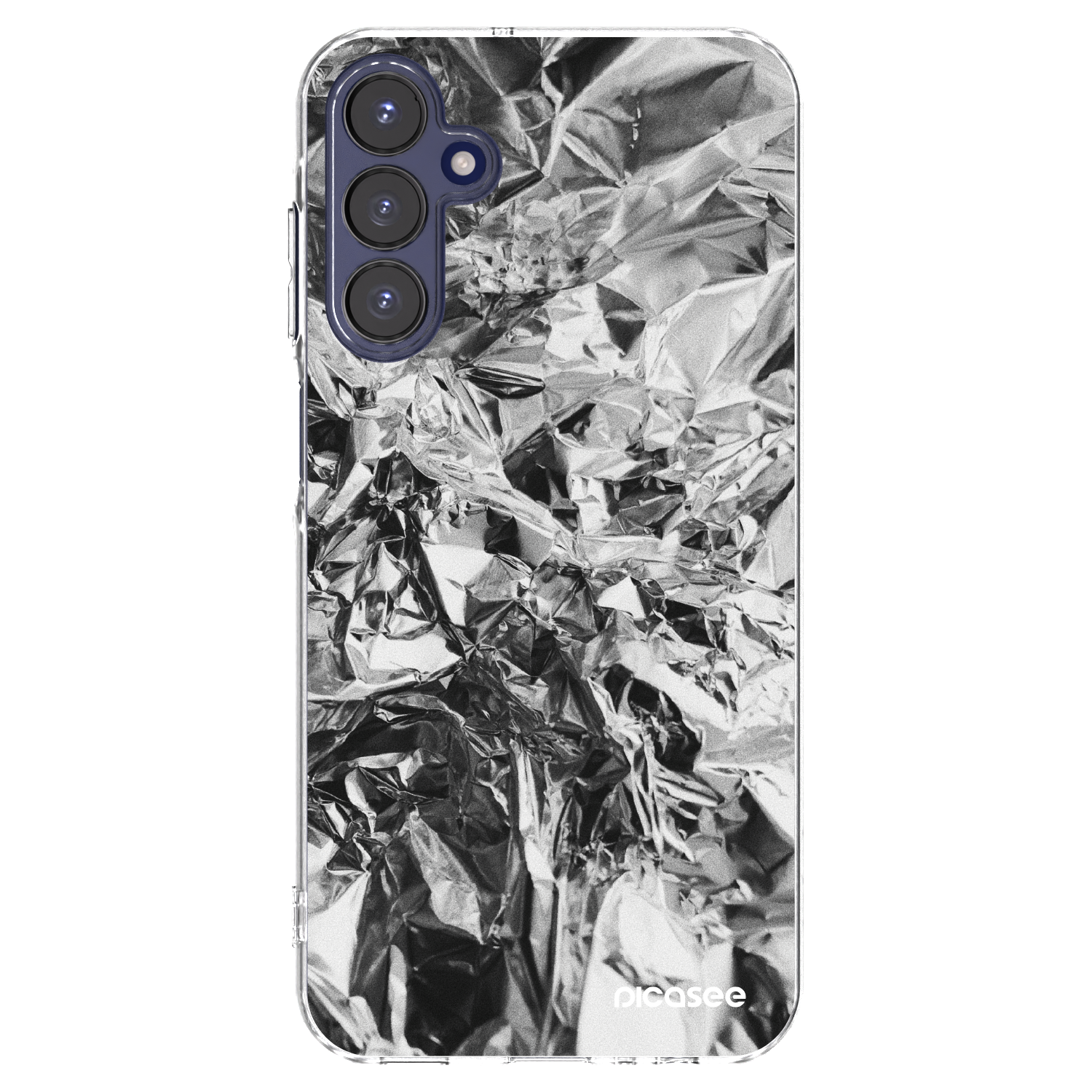 Picasee husă transparentă din silicon pentru Samsung Galaxy A15 A155F 4G - Chrome