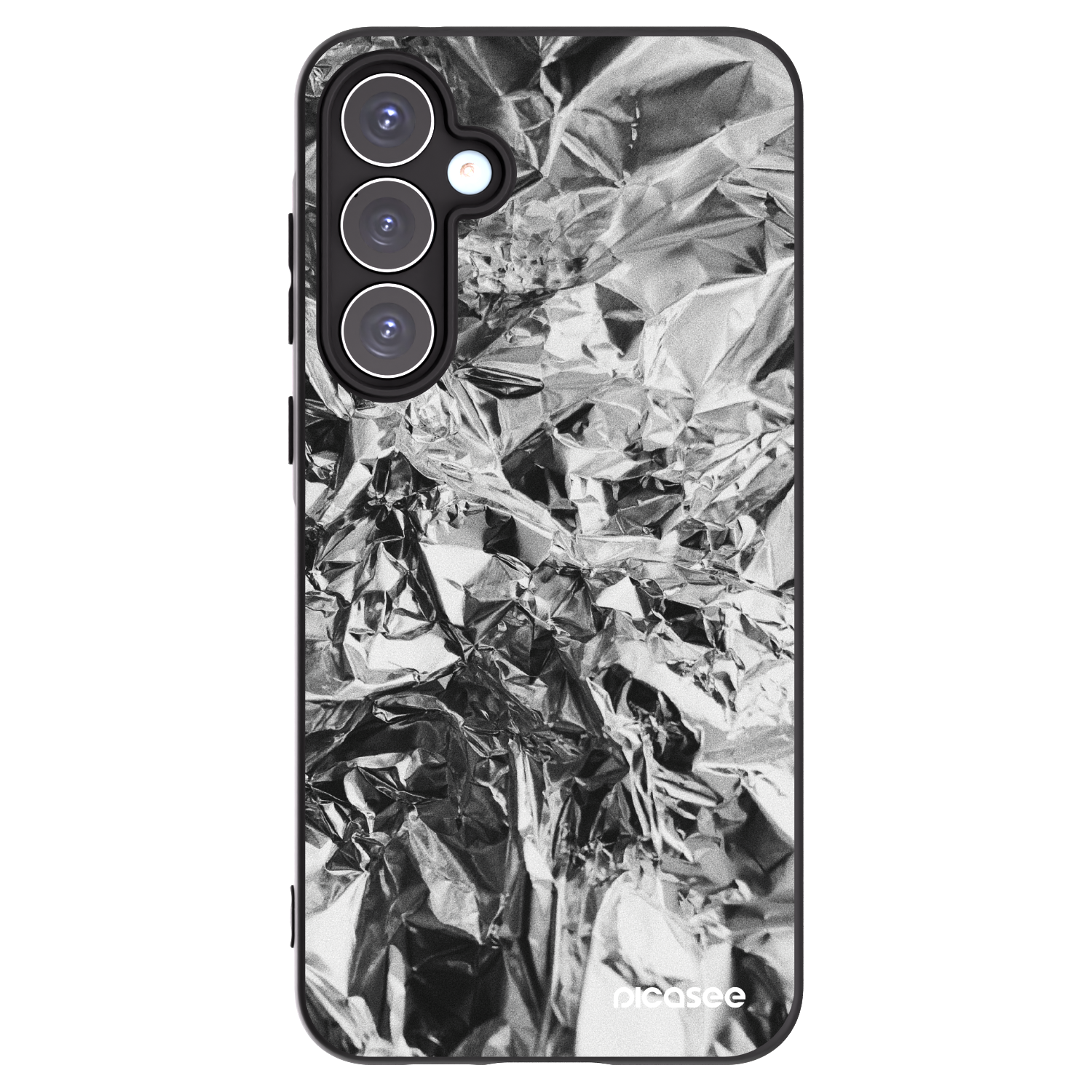 Picasee husă neagră din silicon pentru Samsung Galaxy A55 5G A556B - Chrome