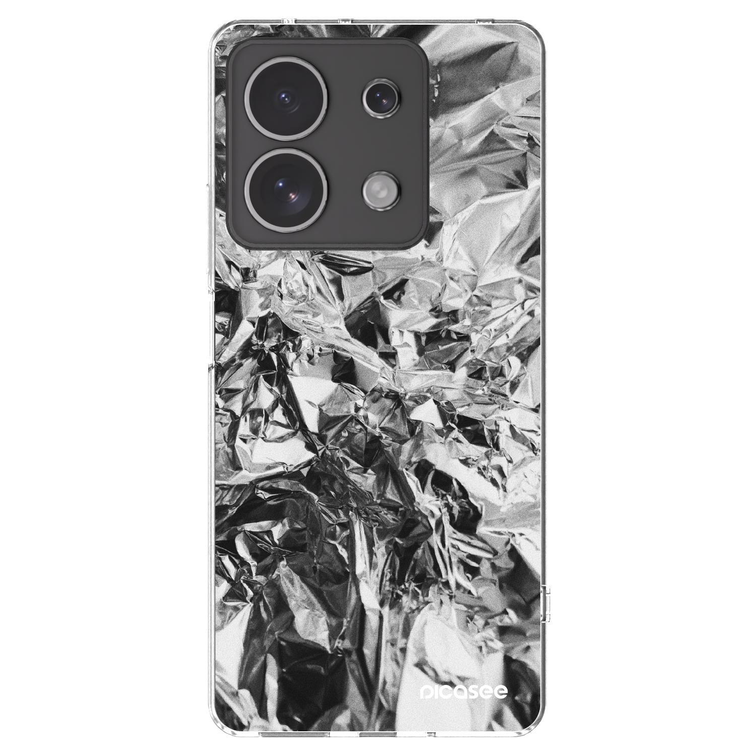 Picasee husă transparentă din silicon pentru Xiaomi Redmi Note 13 4G - Chrome
