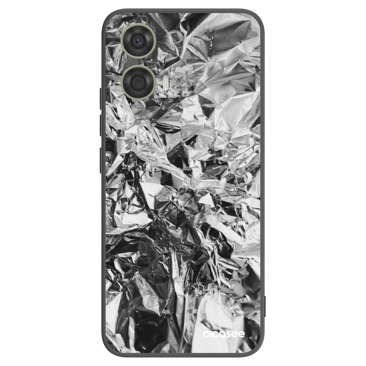 Picasee husă neagră din silicon pentru Motorola Moto G24 - Chrome