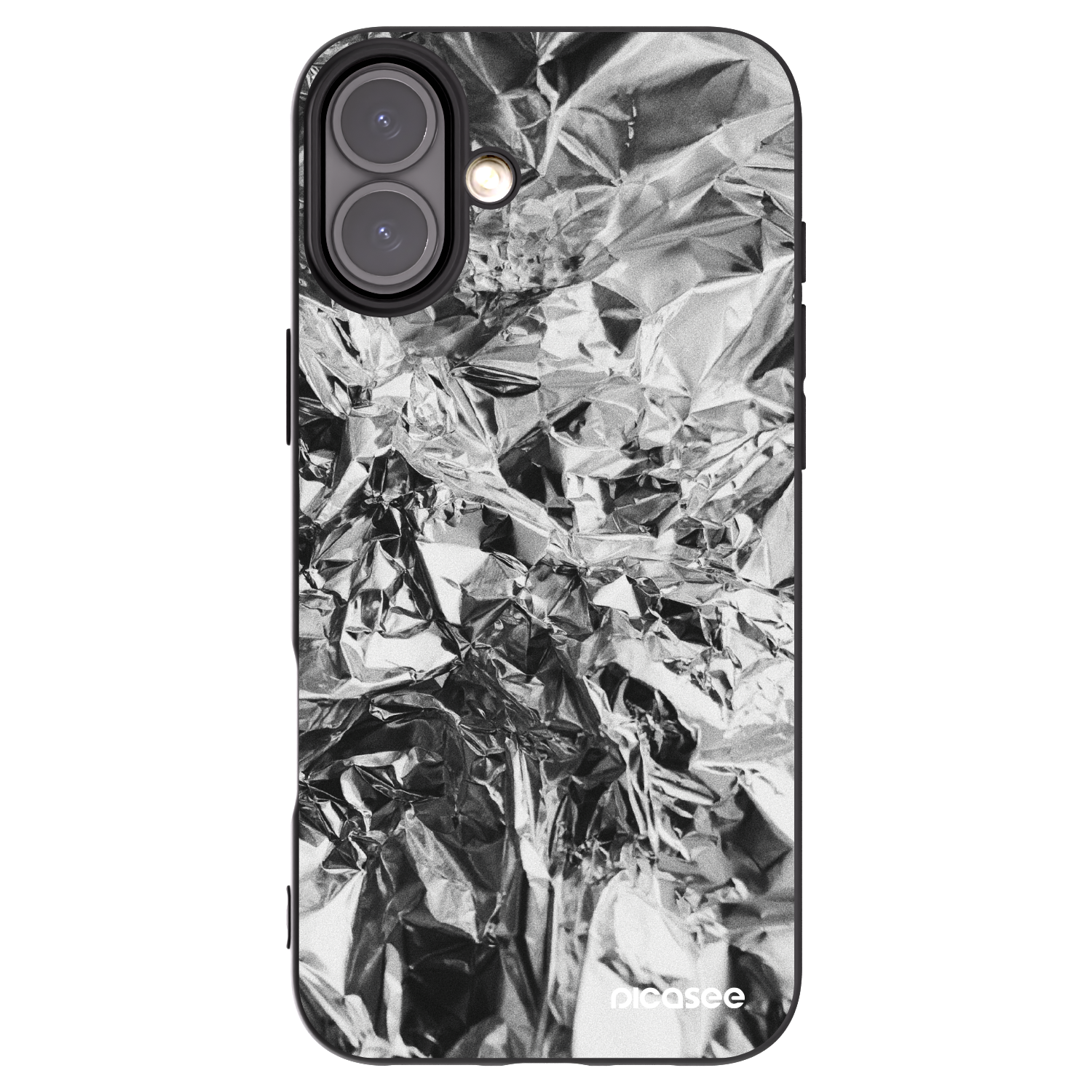 Picasee husă neagră din silicon pentru Apple iPhone 16 Plus - Chrome