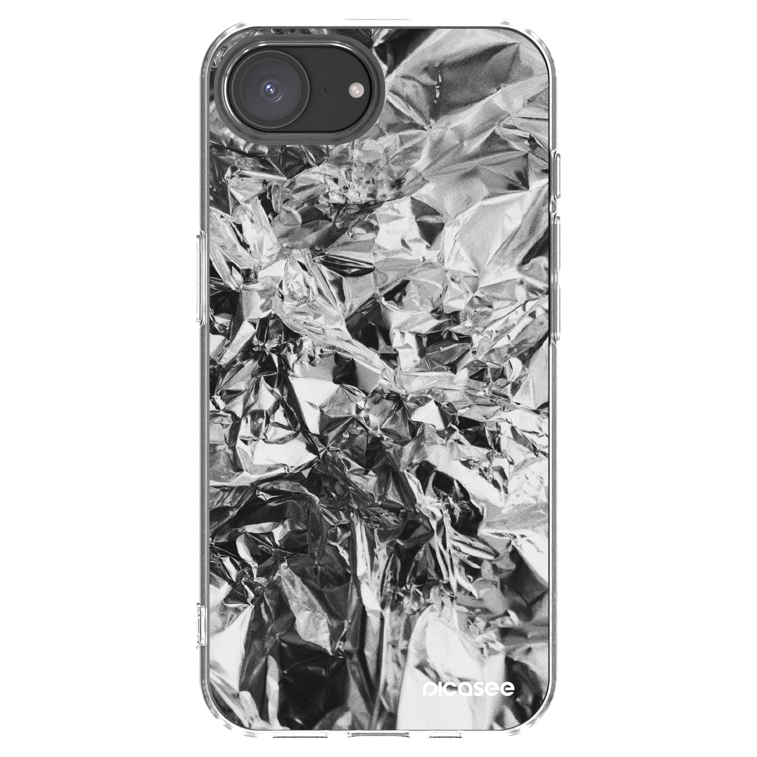 Picasee husă transparentă din silicon pentru Apple iPhone 16e - Chrome