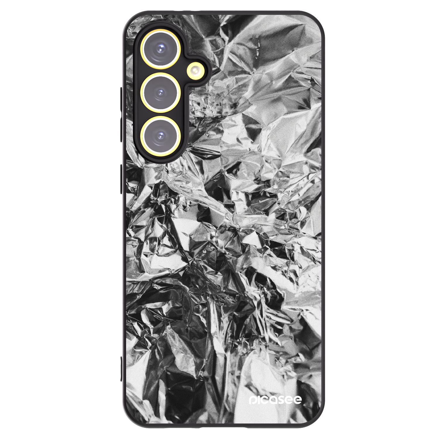 Picasee husă neagră din silicon pentru Samsung Galaxy S24 FE S721B - Chrome