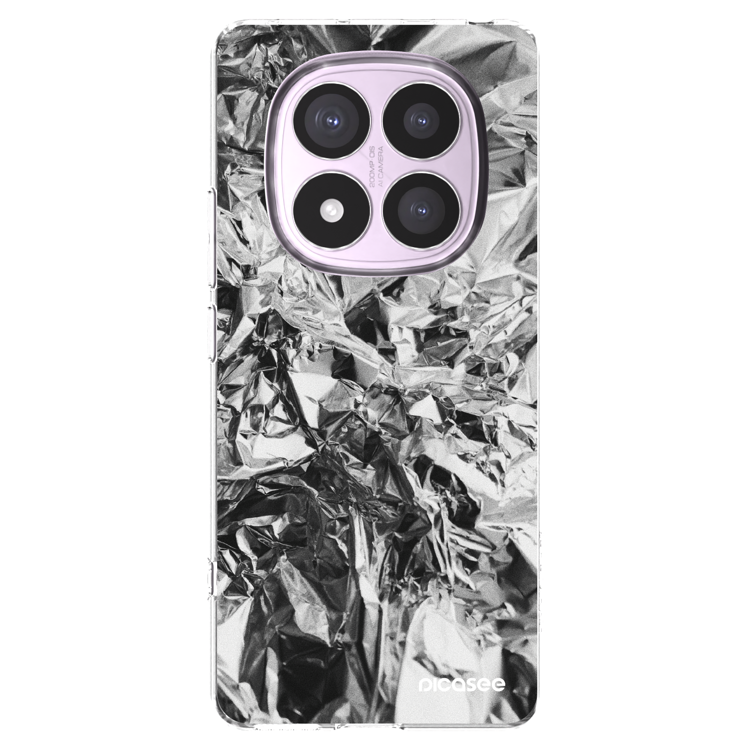 Picasee husă transparentă din silicon pentru Xiaomi Redmi Note 14 Pro 5G - Chrome