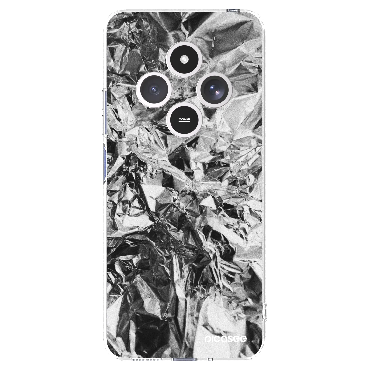 Picasee husă transparentă din silicon pentru Xiaomi Redmi 14C - Chrome