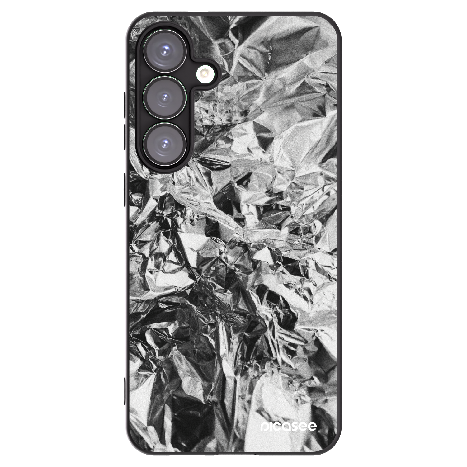 Picasee husă neagră din silicon pentru Samsung Galaxy S25+ 5G - Chrome