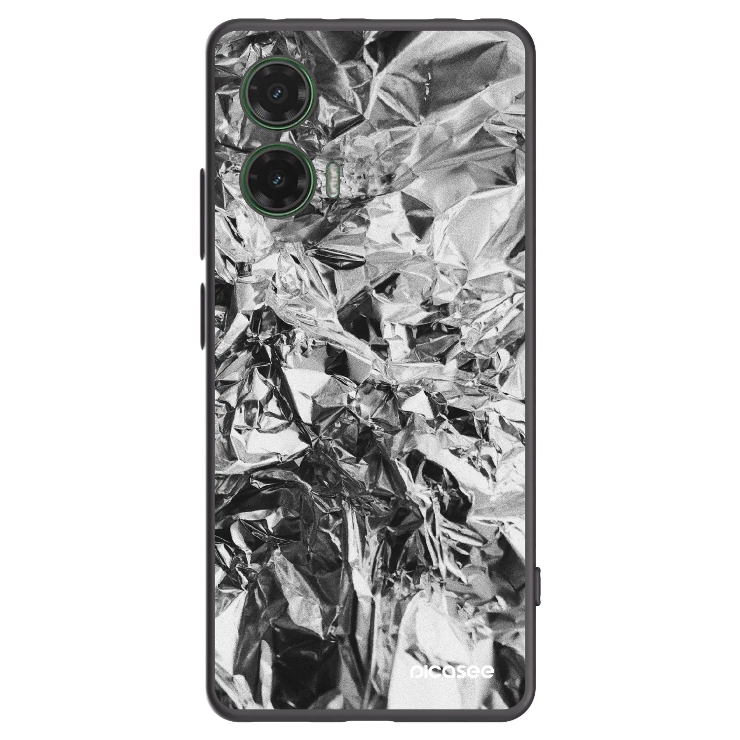 Picasee husă neagră din silicon pentru Motorola Moto G35 5G - Chrome