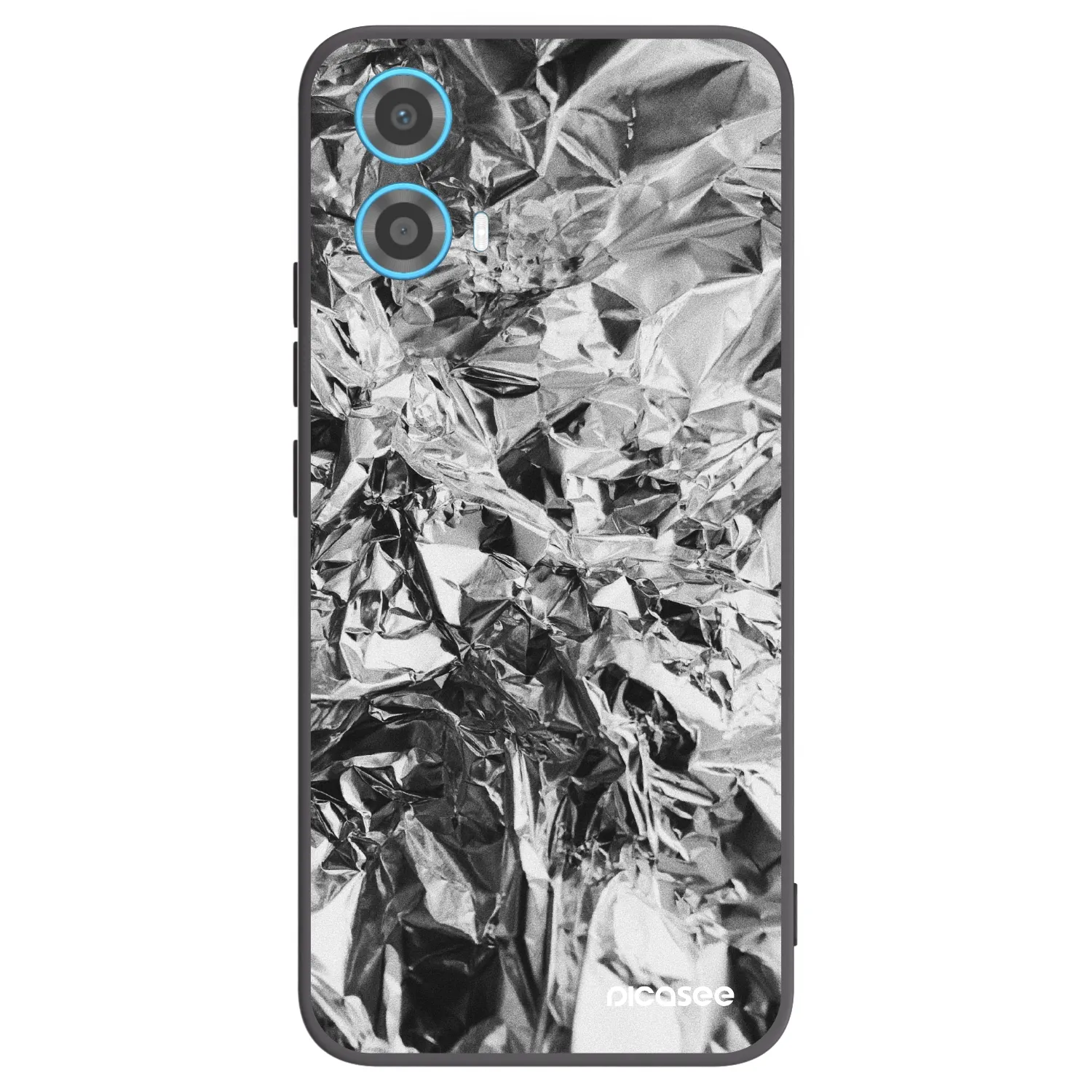 Picasee husă neagră din silicon pentru Motorola Moto G34 5G - Chrome
