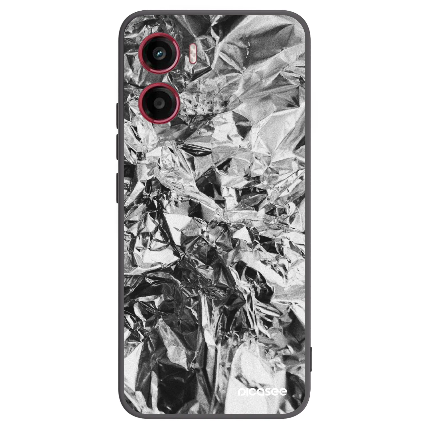 Picasee husă neagră din silicon pentru Motorola Moto G05 - Chrome